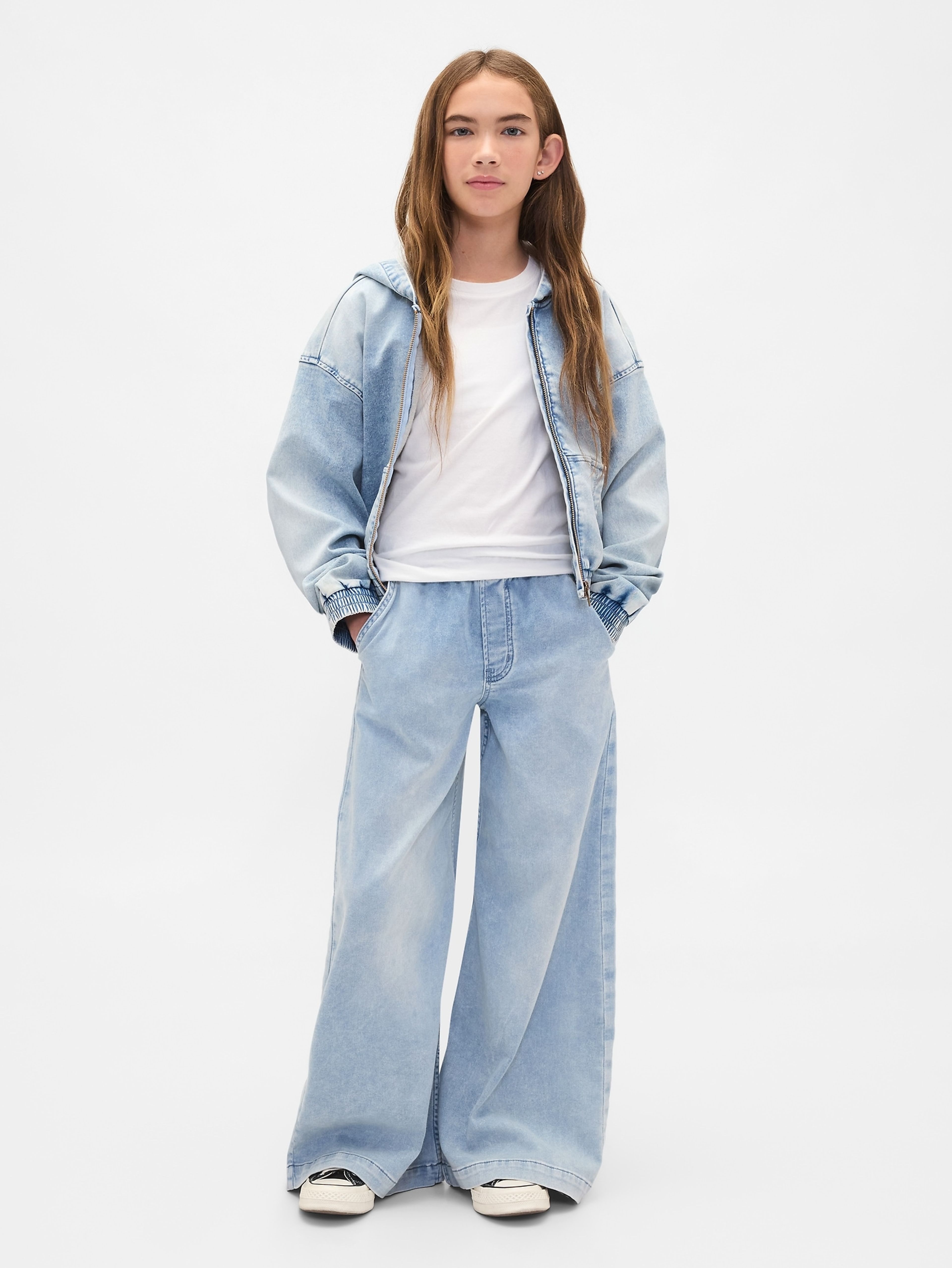 Mädchen-Jeans Easy Baggy