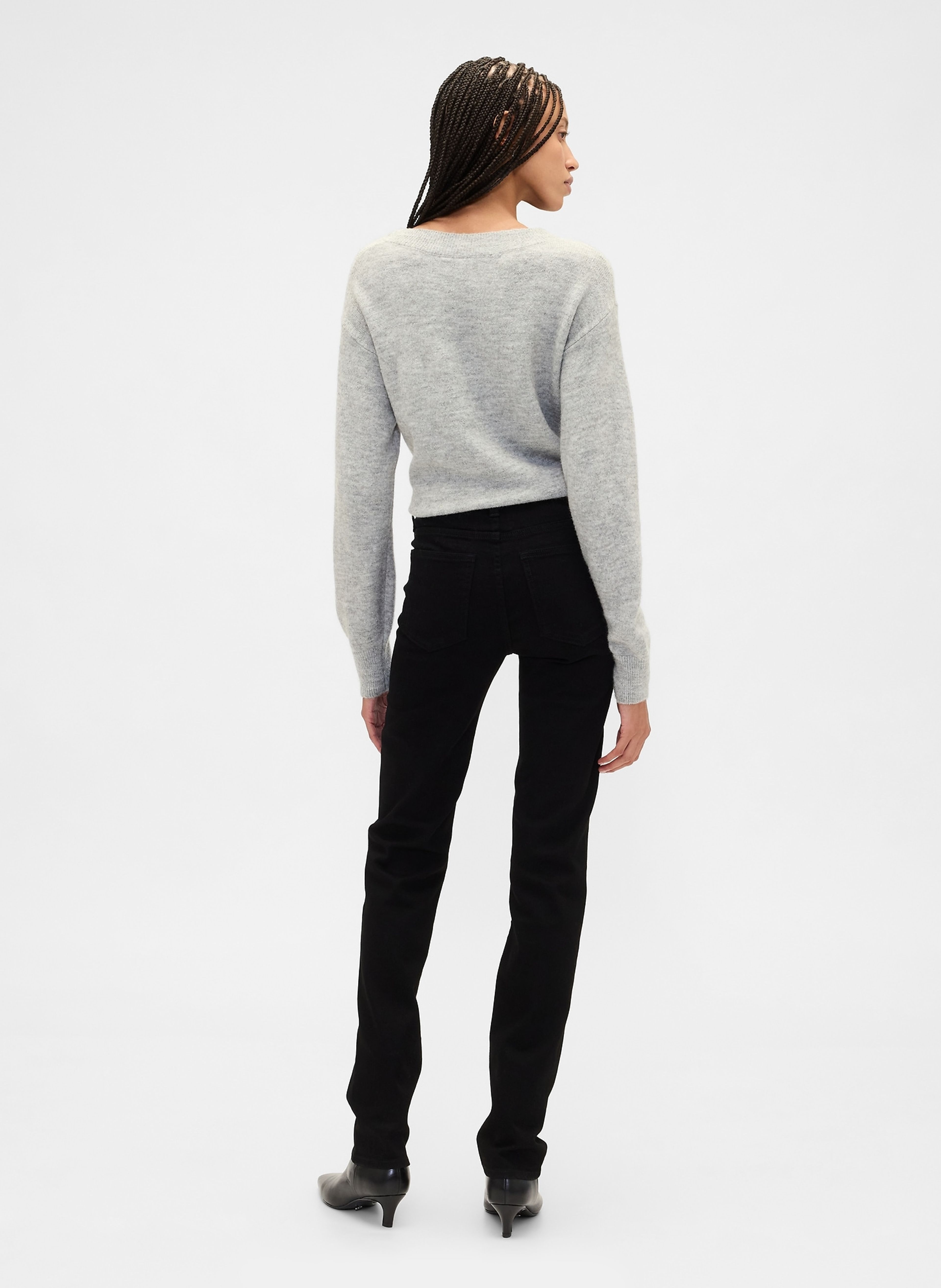 Jeansy Mid Rise Classic Straight - 004