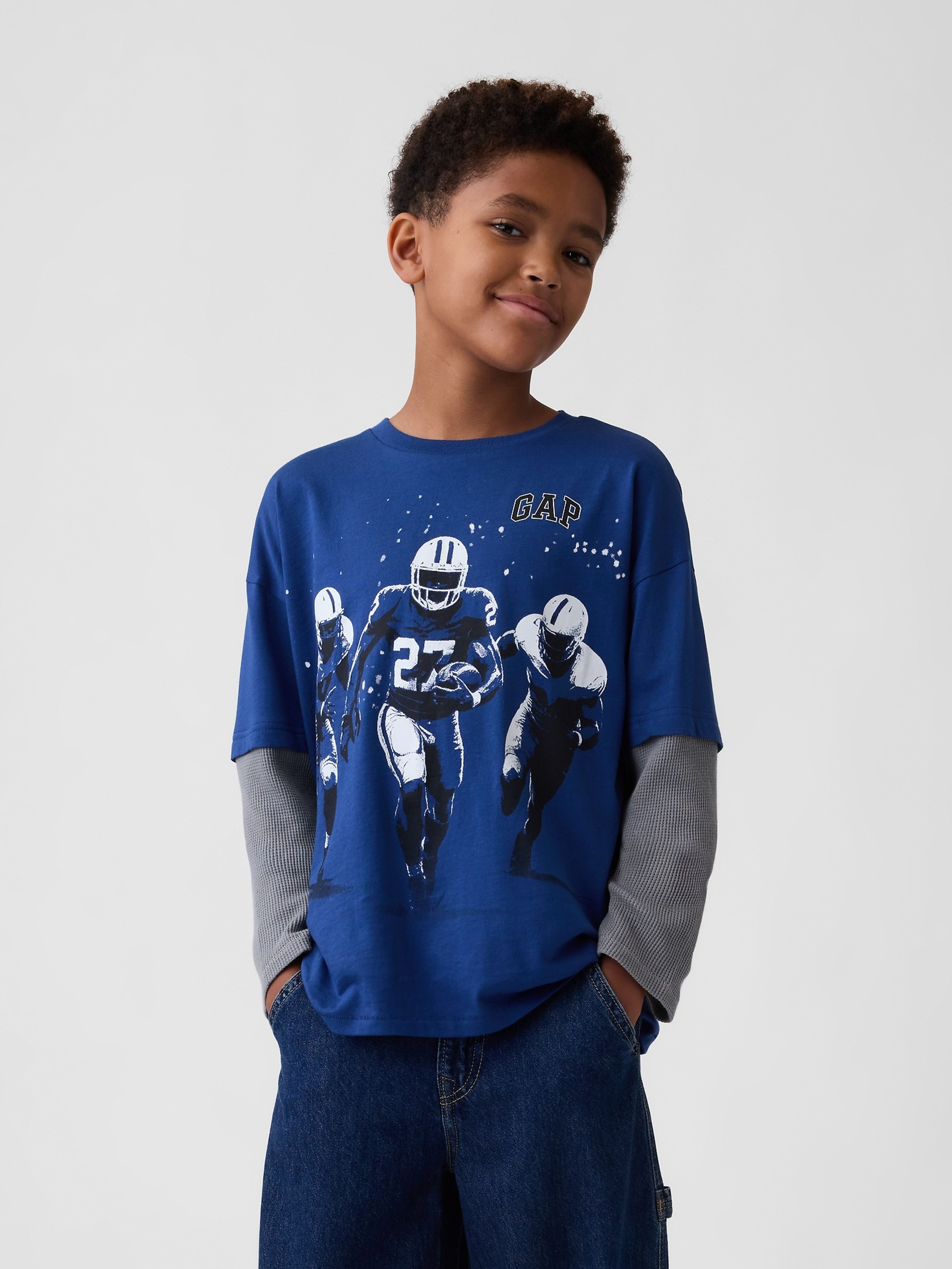 Camiseta infantil con logo - 001