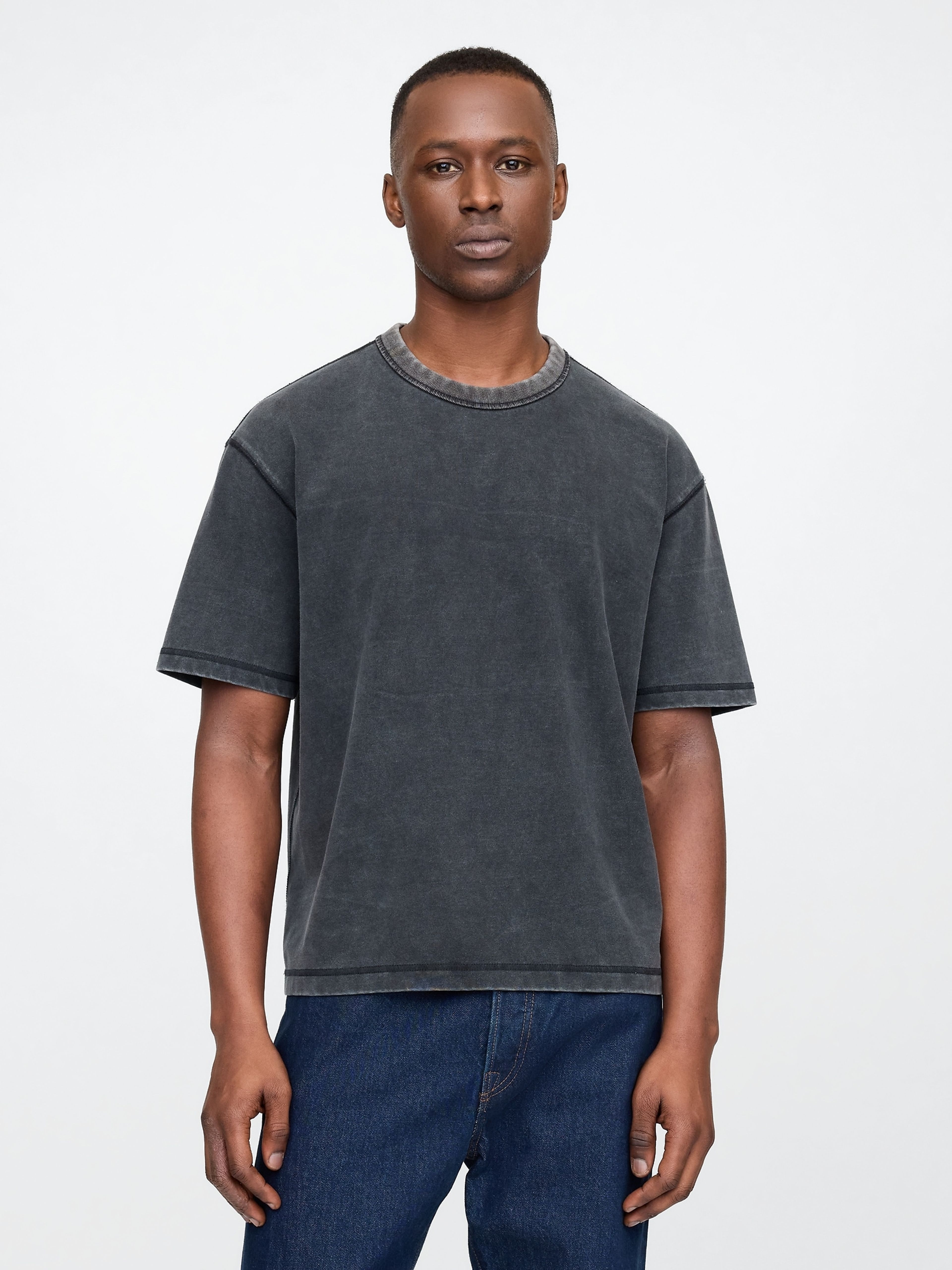 Tricou crop Heavyweight unisex - 002