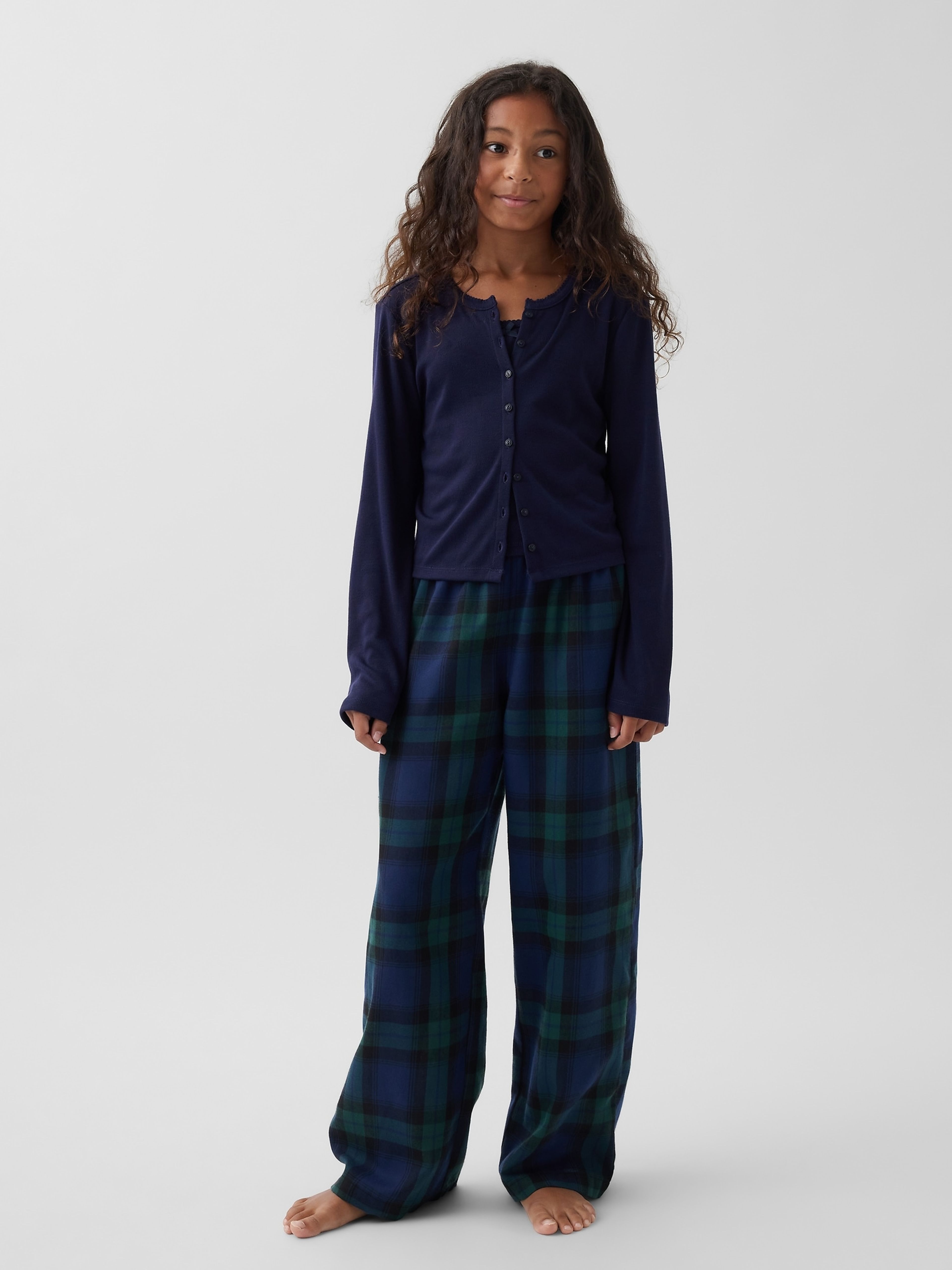 Dziecięce flanelowe spodnie piżamowe unisex - 004