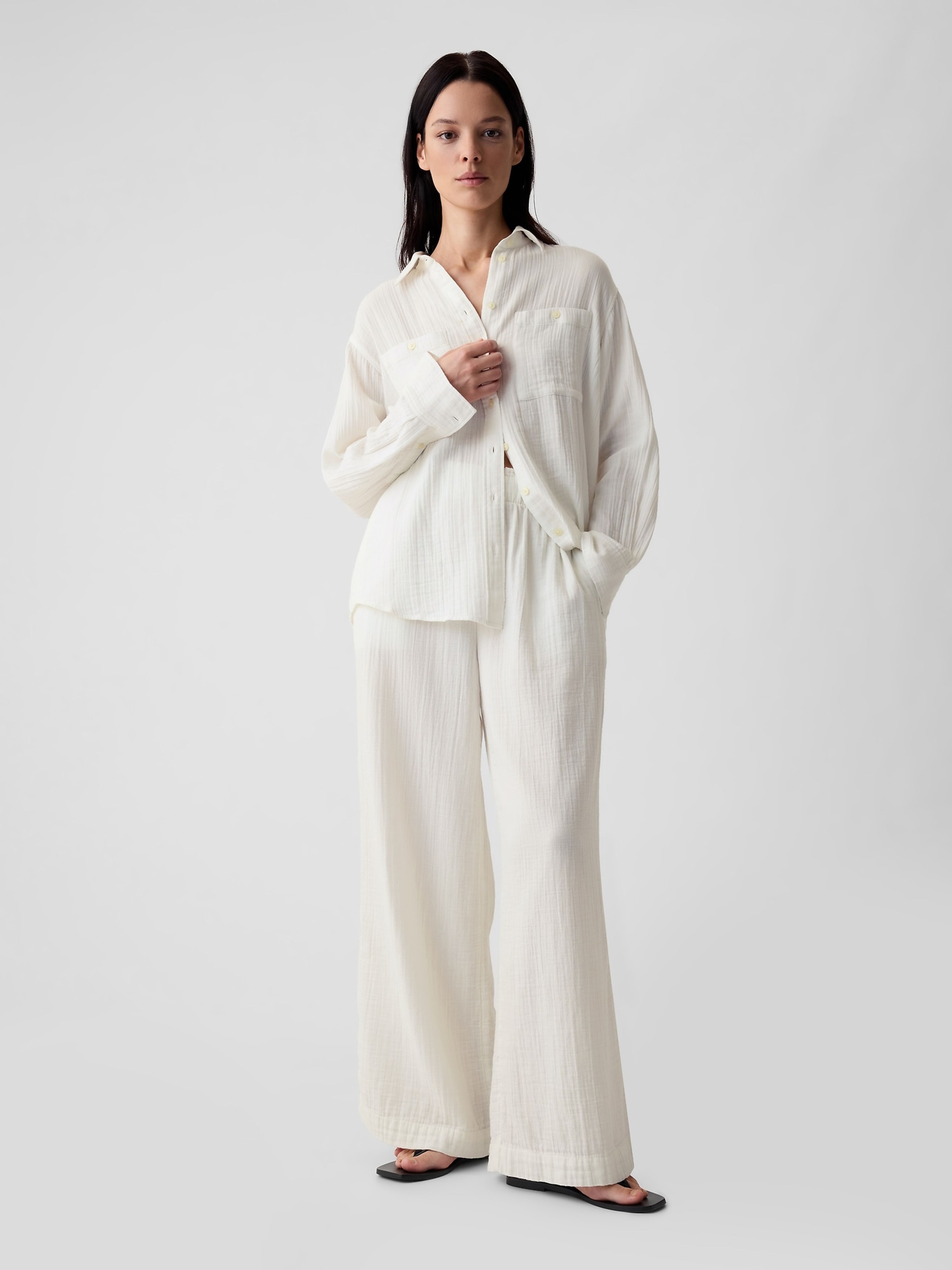 Chemise oversize en mousseline - 003