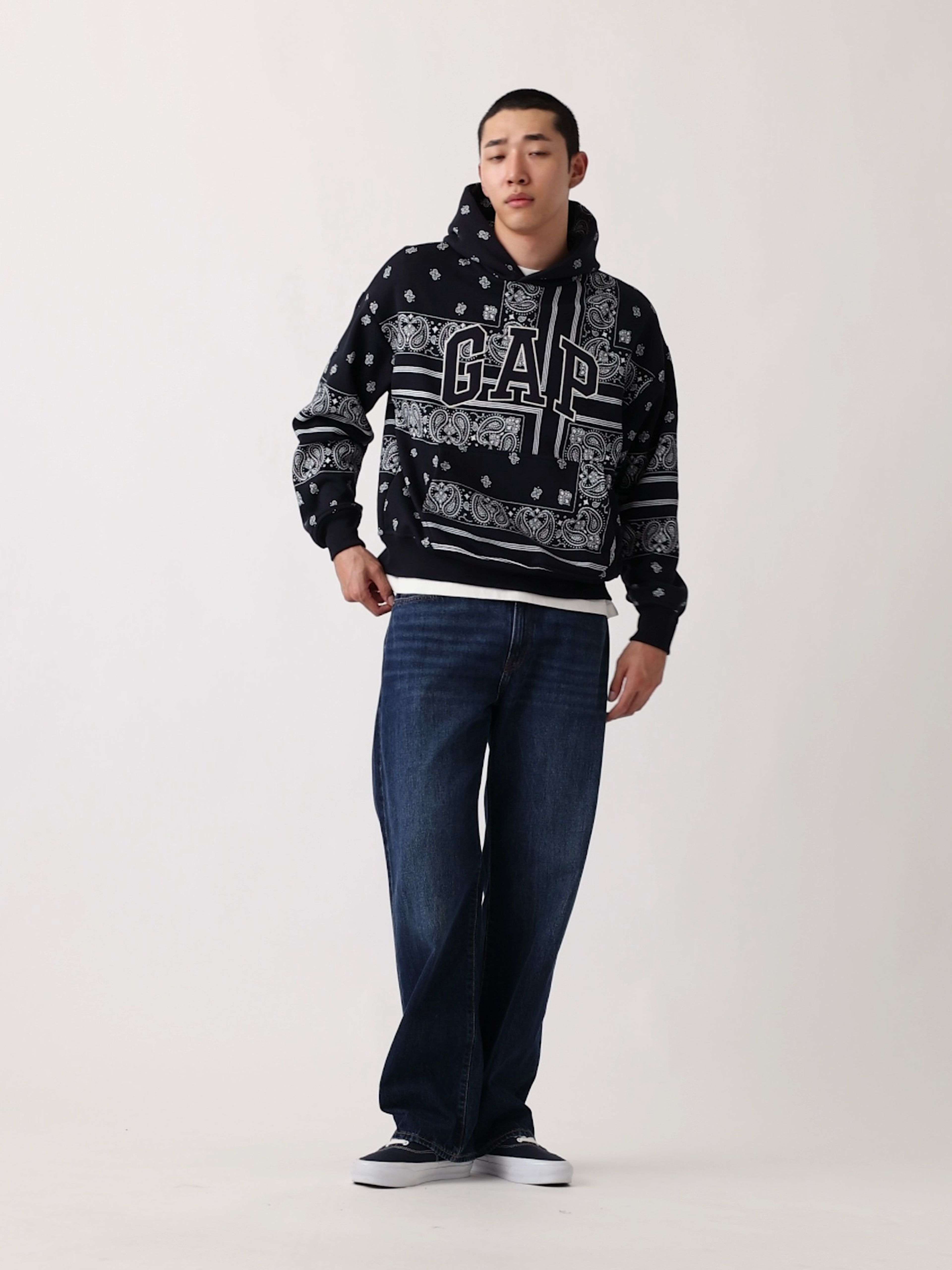 Oversize sweatshirt Bandana VintageSoft unisex met logo - 008