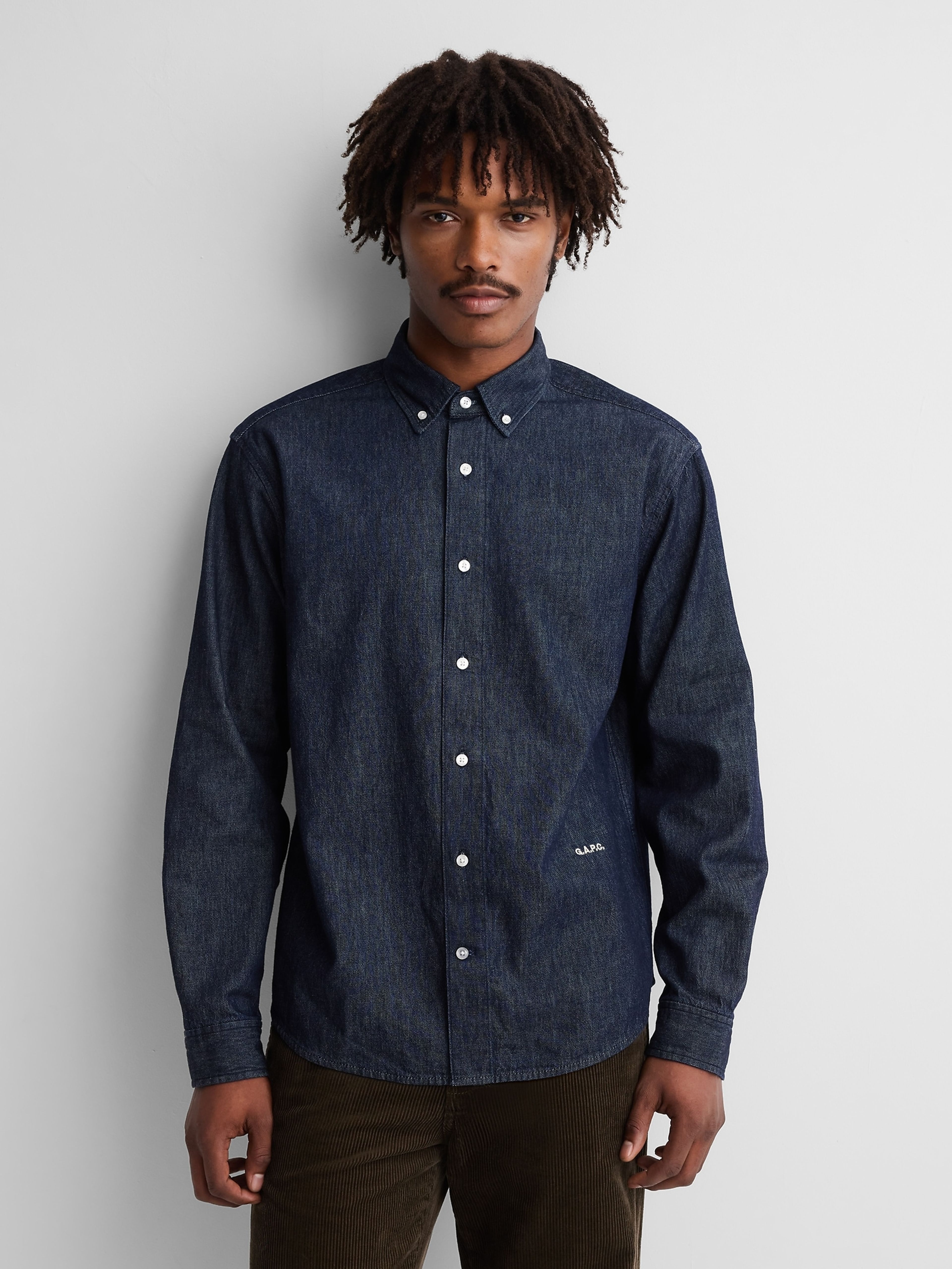 Relaxed denim overhemd Gap × A.P.C. unisex - 001