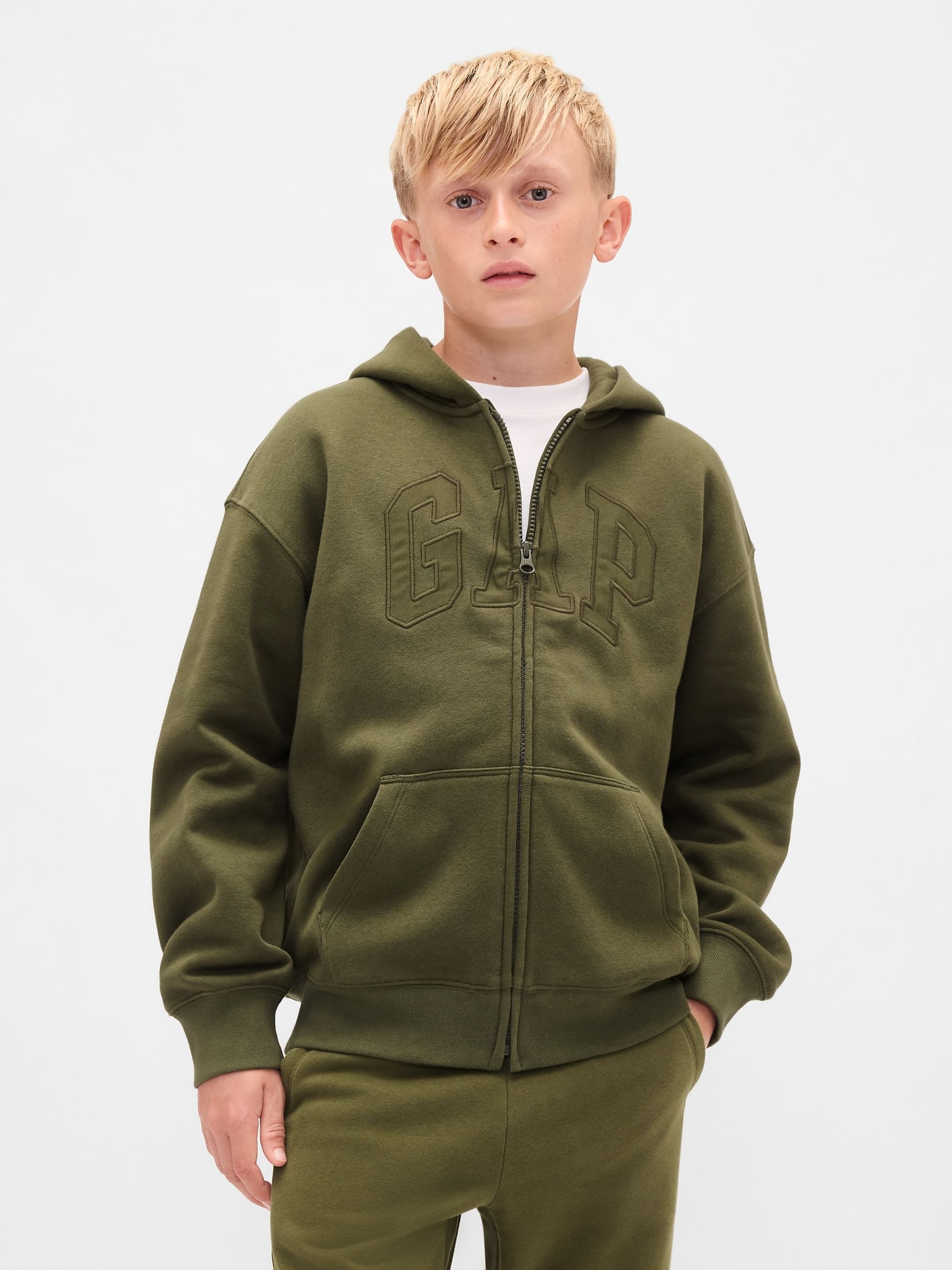 Detská mikina VintageSoft unisex s logom - 001