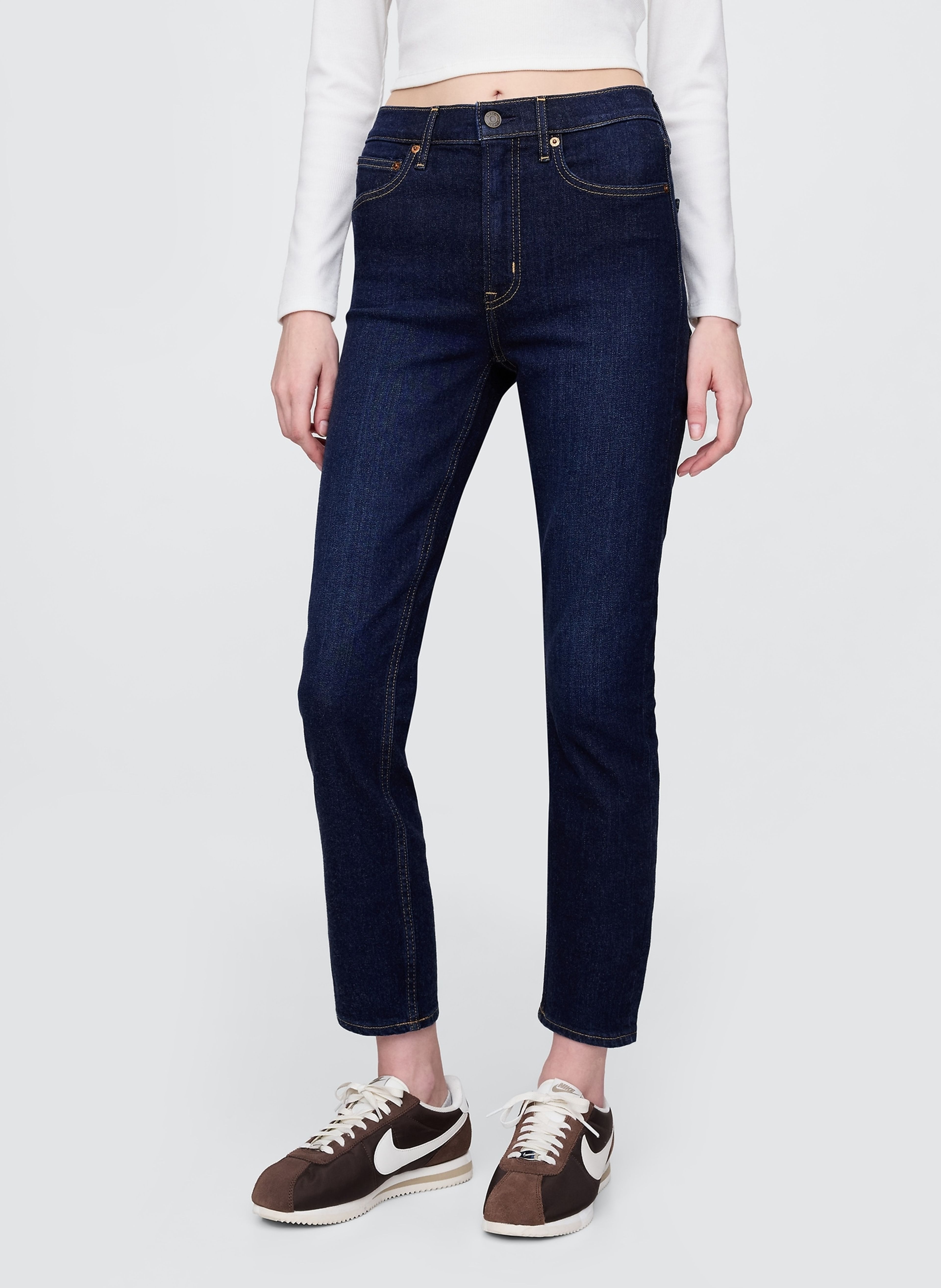 Jeans High Rise Slim Vintage - 002