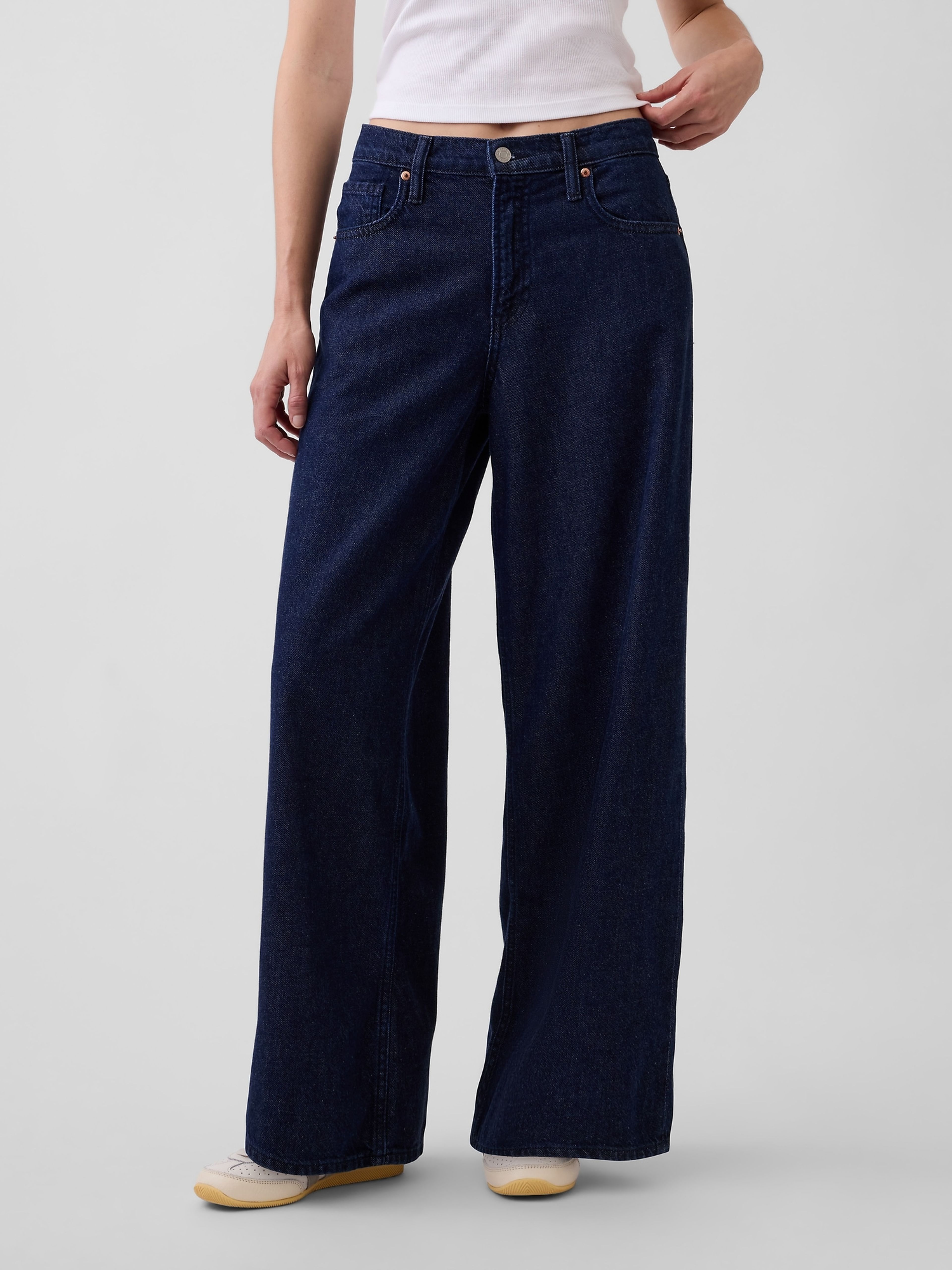Jeans Mid Rise Baggy UltraSoft - 002