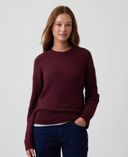 Gebreide trui CashSoft-Rood - 002