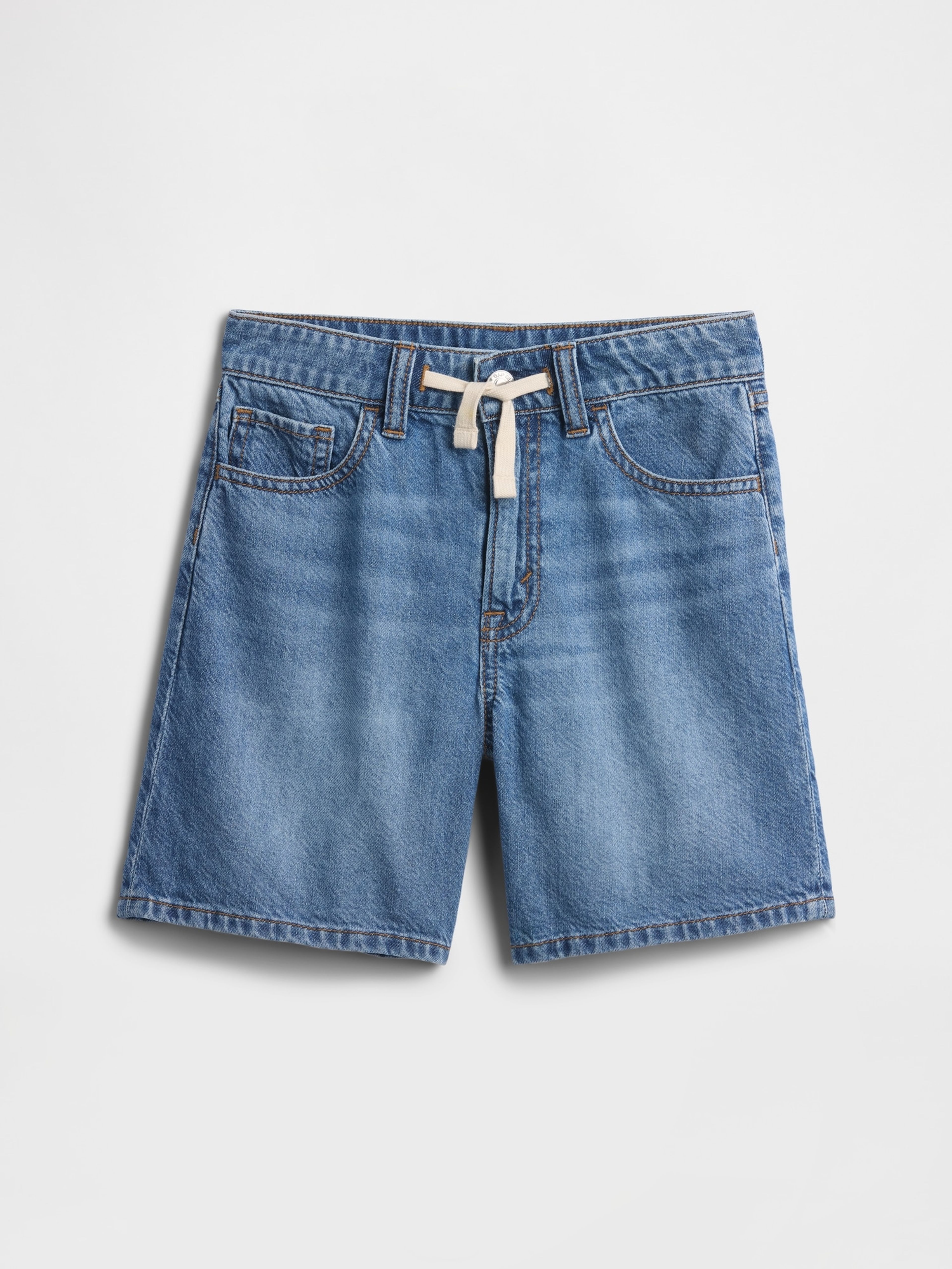 Dětské džínové kraťasy Mid Rise Drawstring