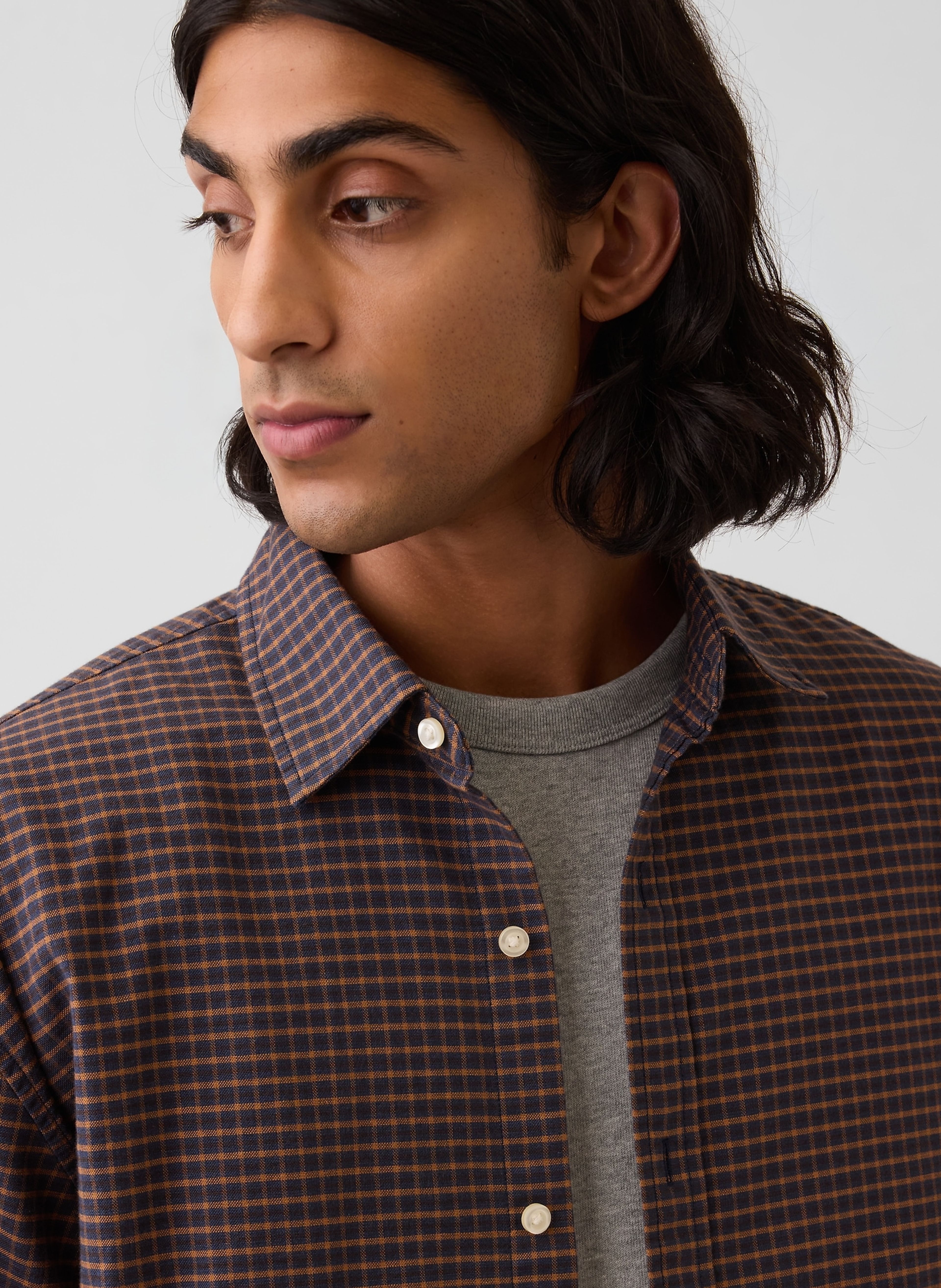 Crop košile Oxford Shirt - 004