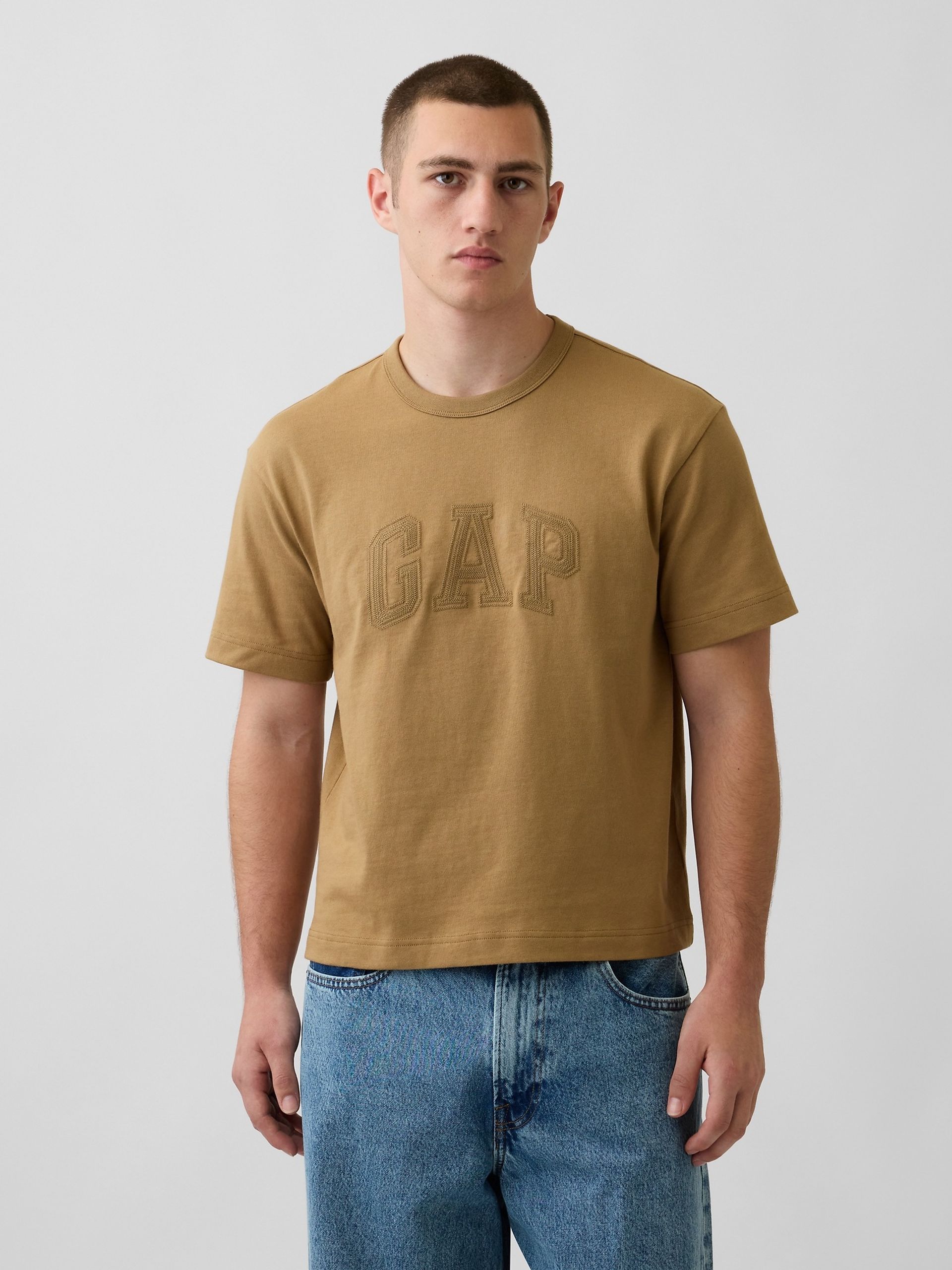 Crop T-shirt Heavyweight z logo - 001