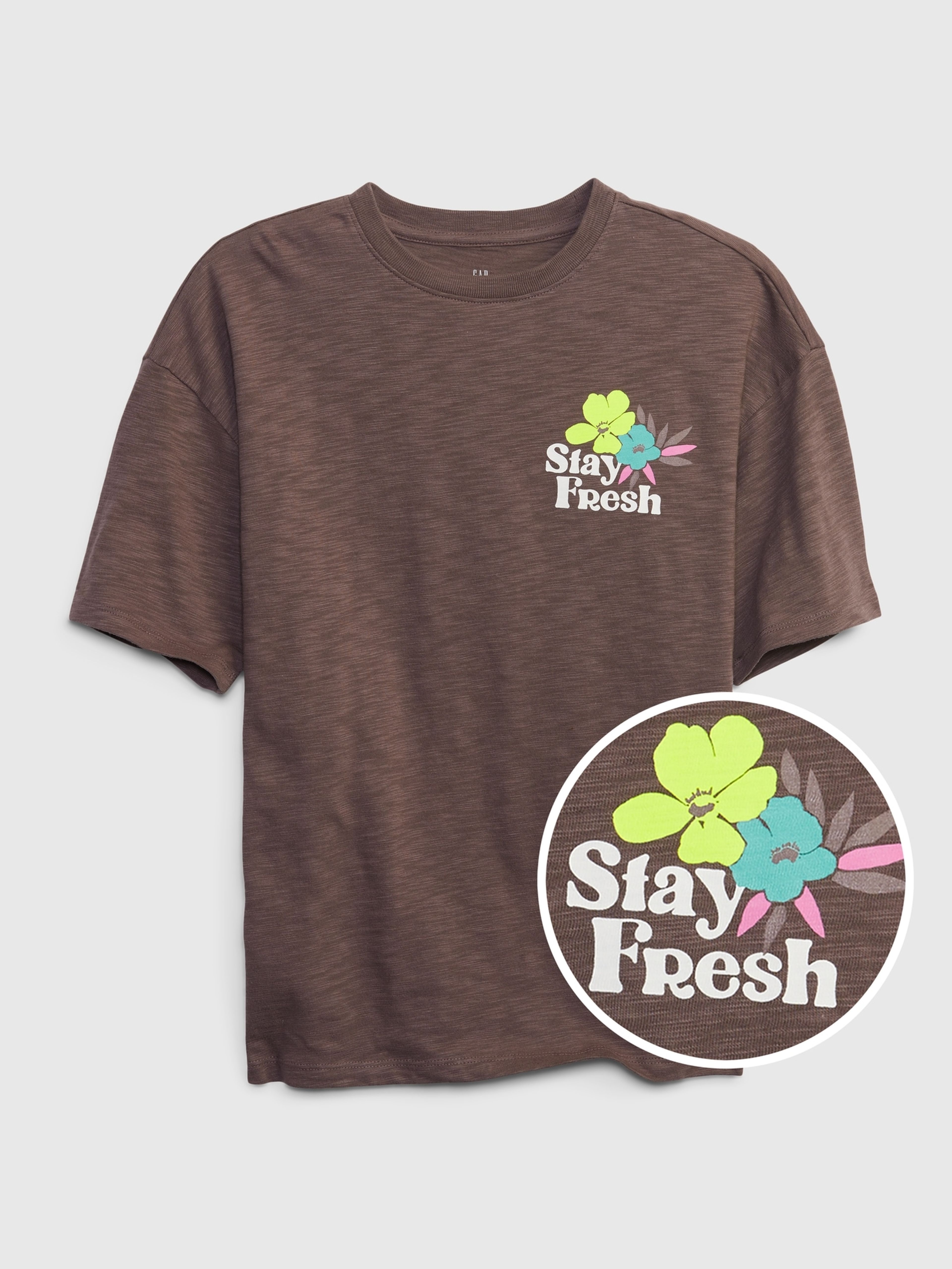 Kinder T-Shirt mit Stay Fresh Aufdruck