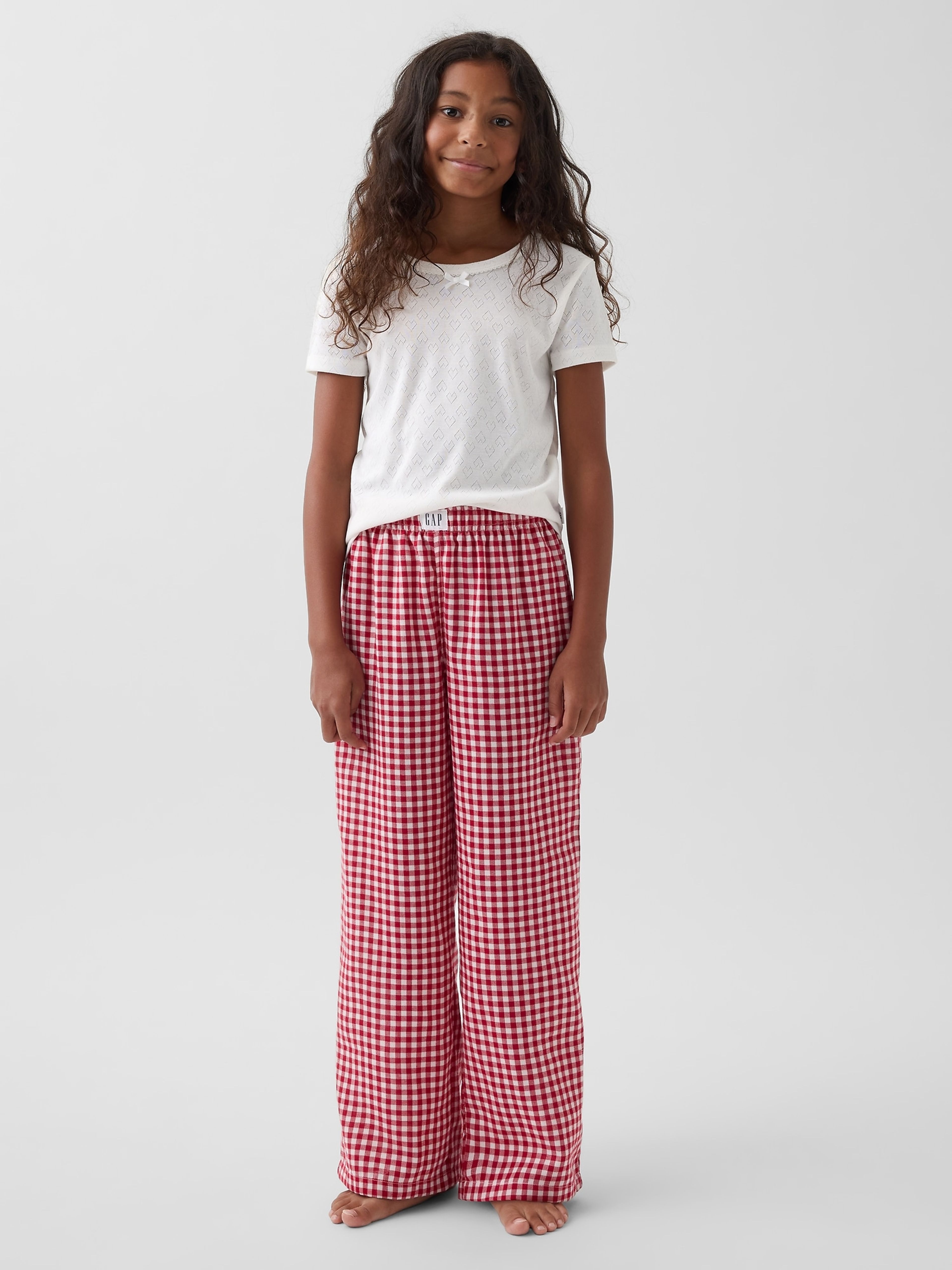 Dziecięce flanelowe spodnie piżamowe unisex - 004