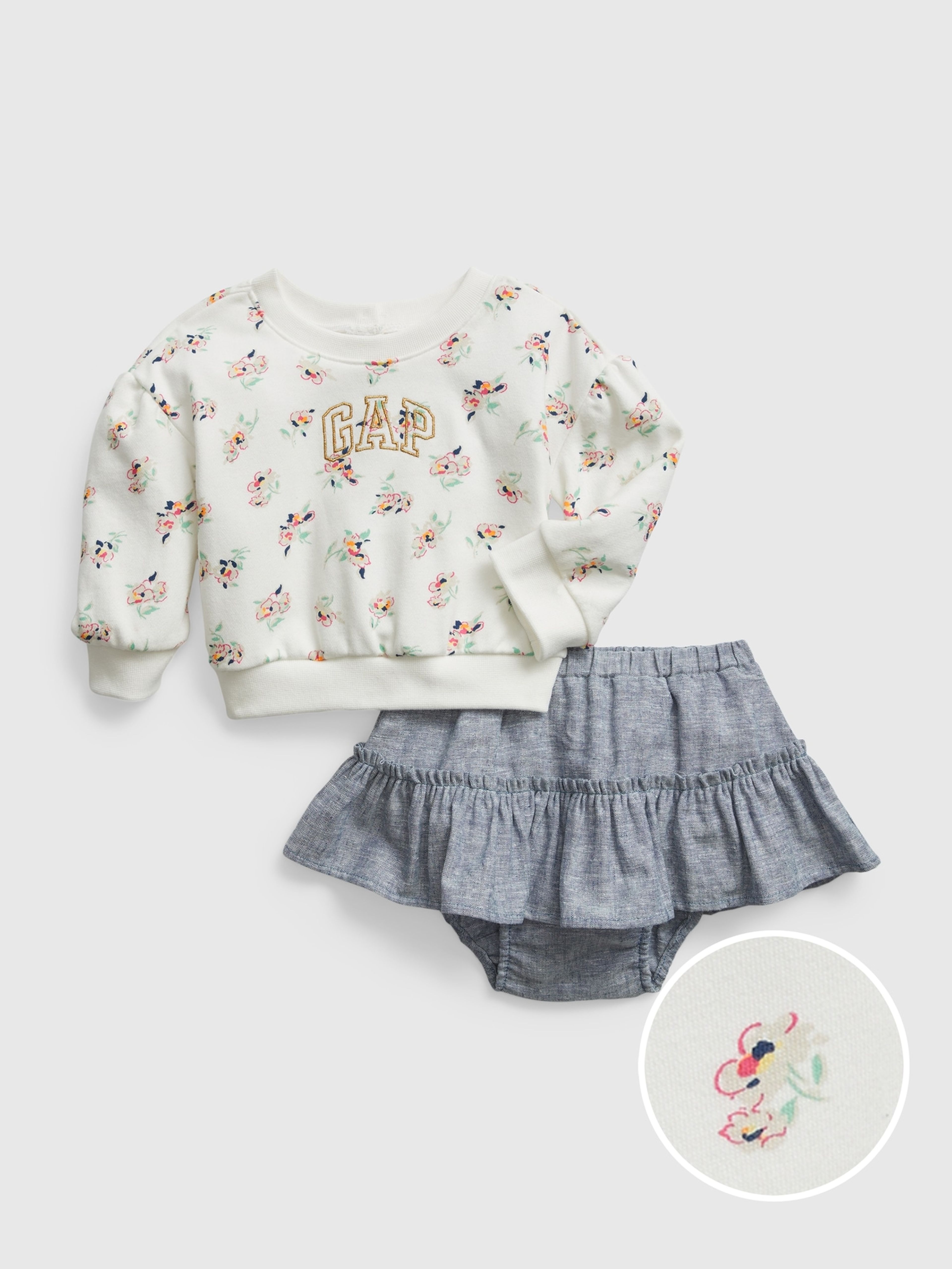 Babyset Sweatshirt und Rock