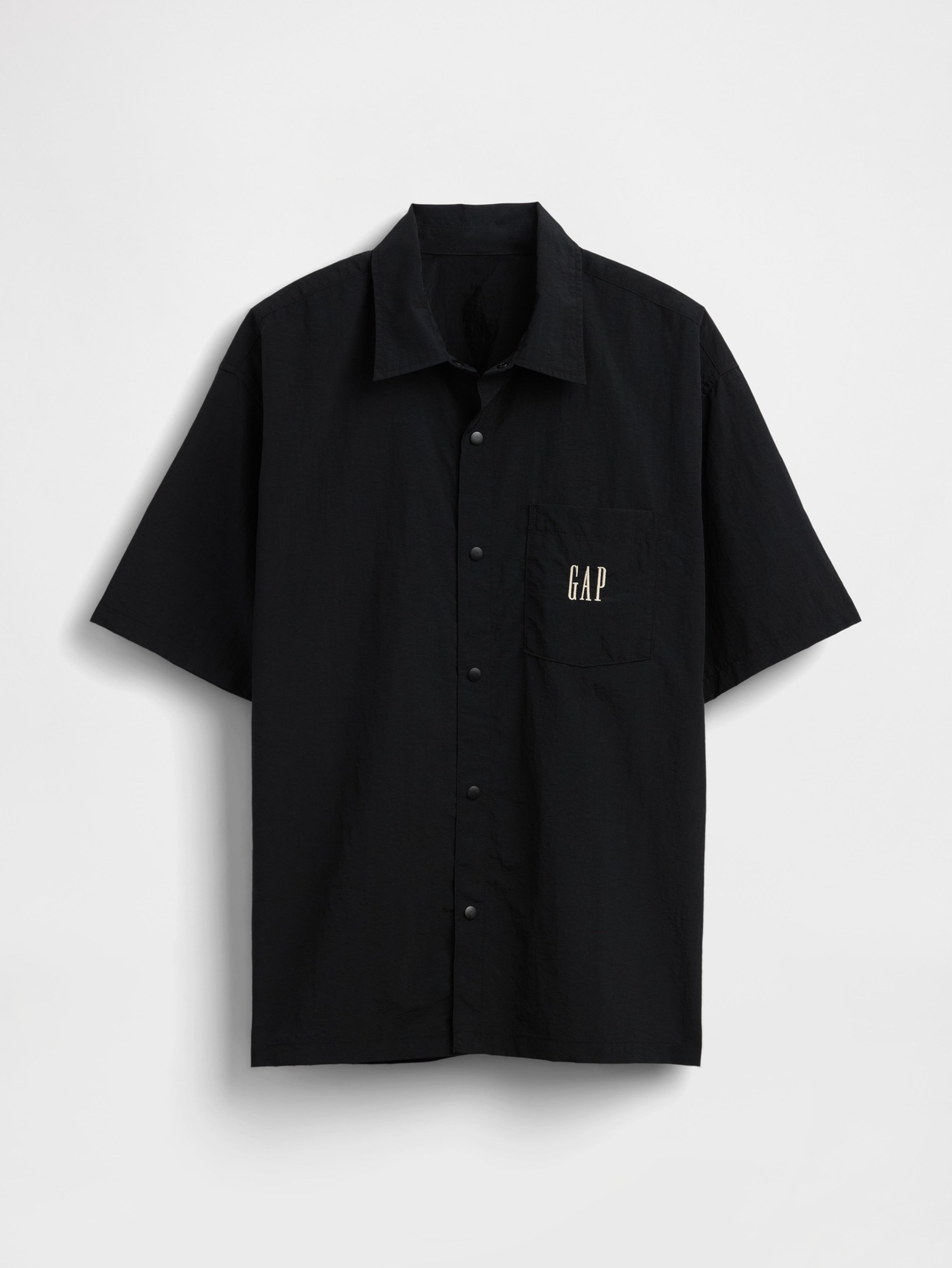 Nylon Hemd mit Logo