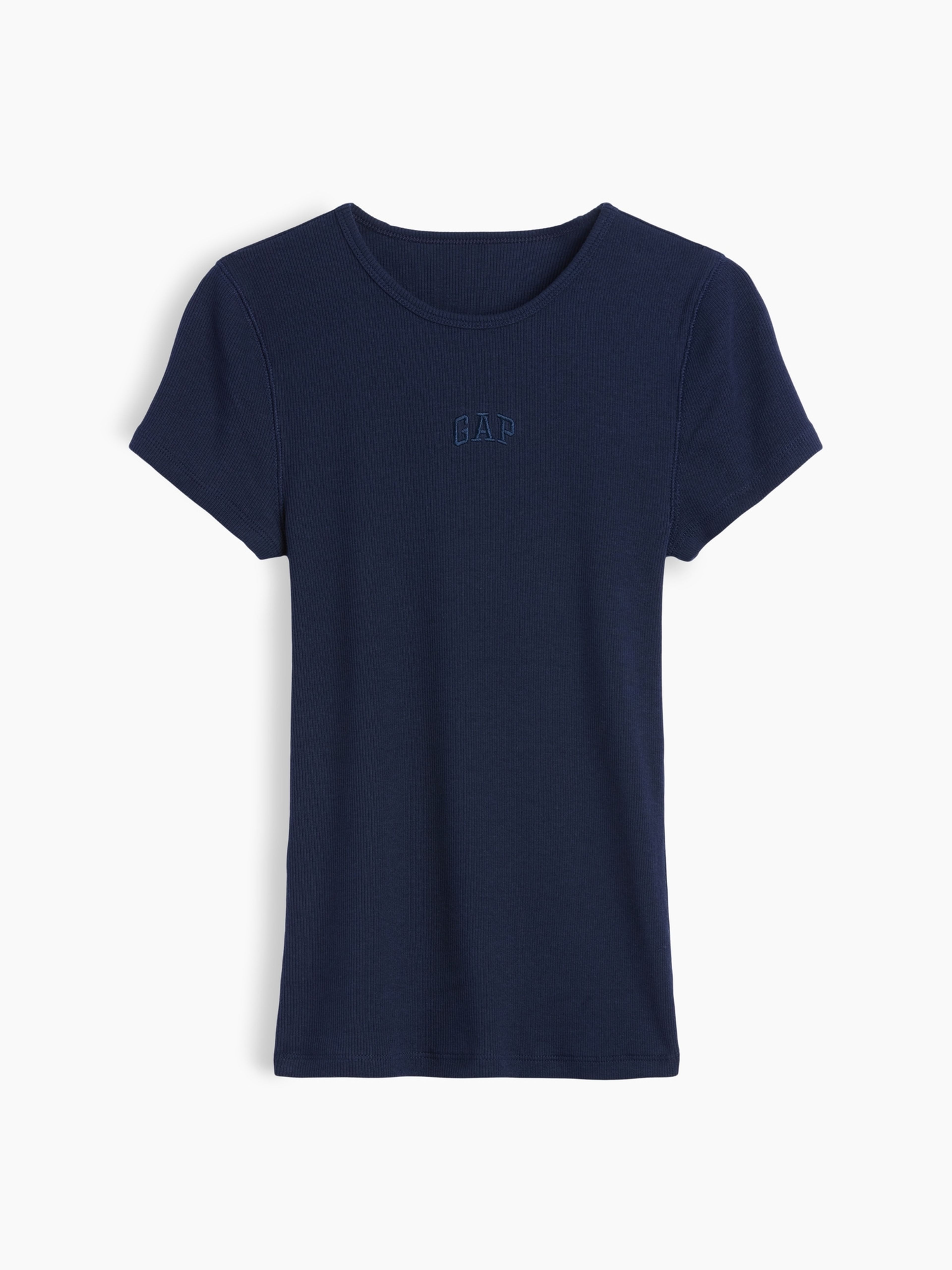 T-shirt côtelé avec logo - 005