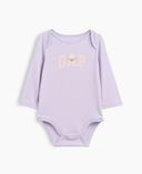 Baby body logóval-Lila - 001