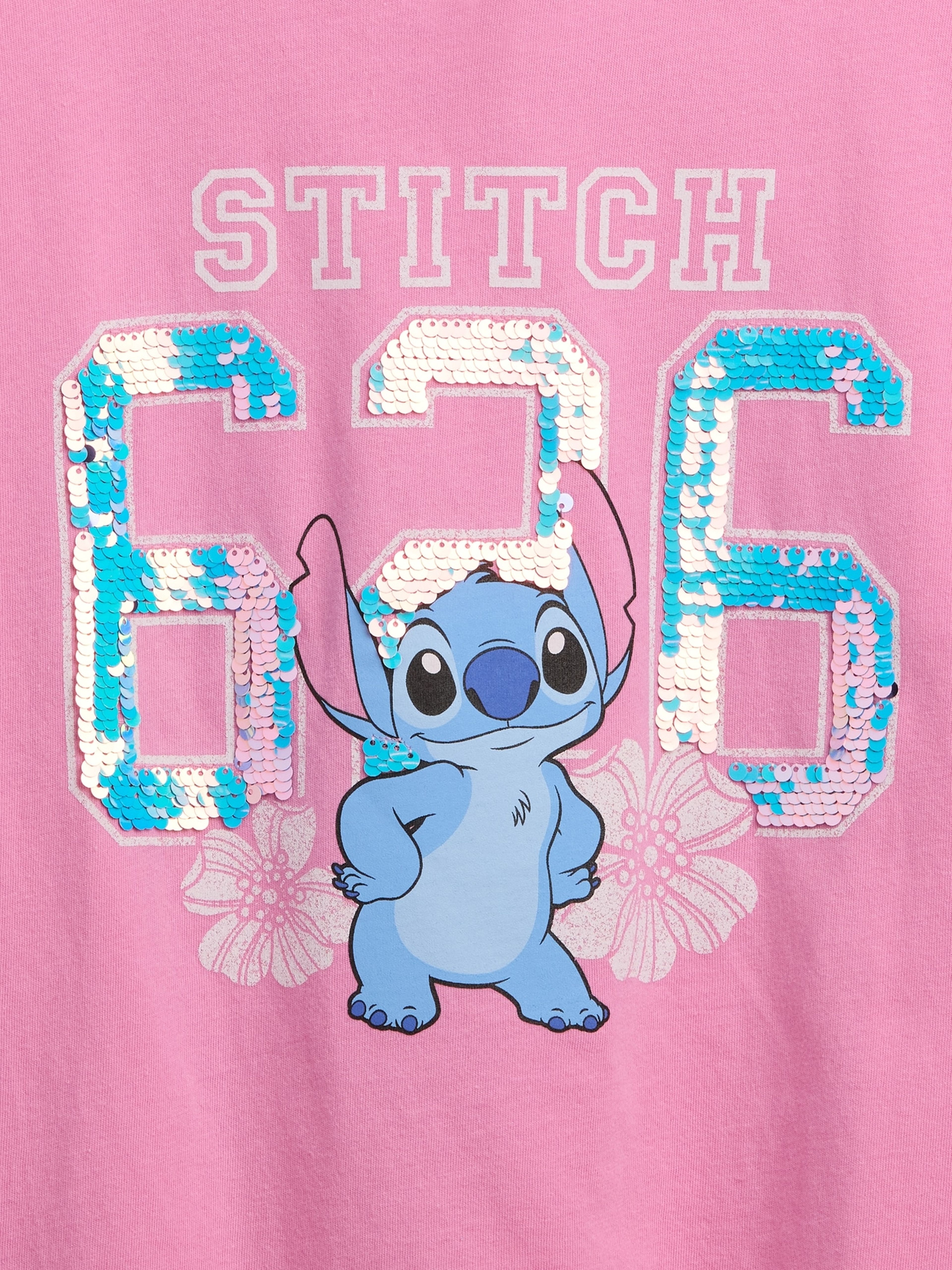 Dziecięcy oversize T-shirt Gap × Lilo & Stitch - 003