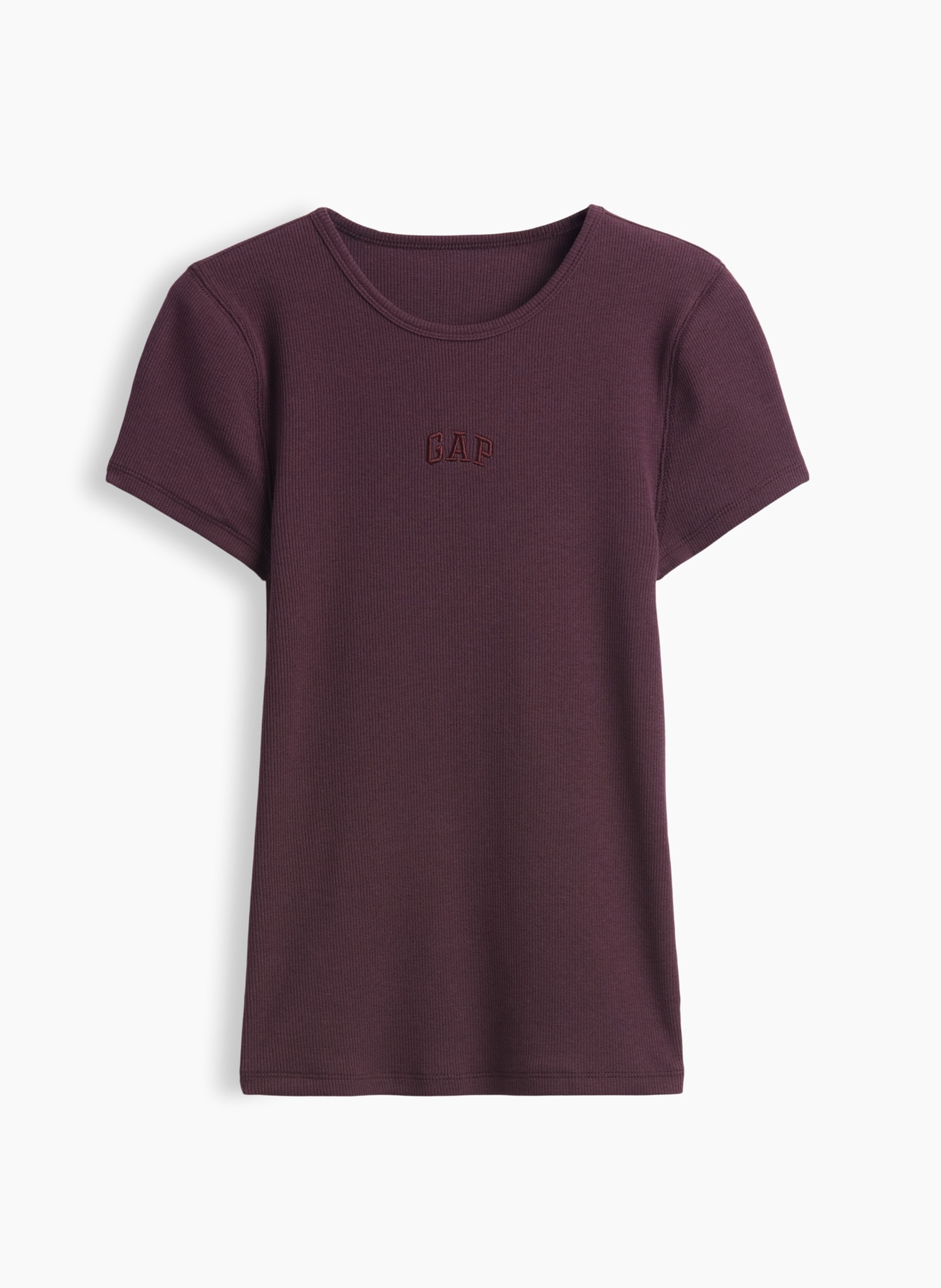 T-shirt côtelé avec logo - 005