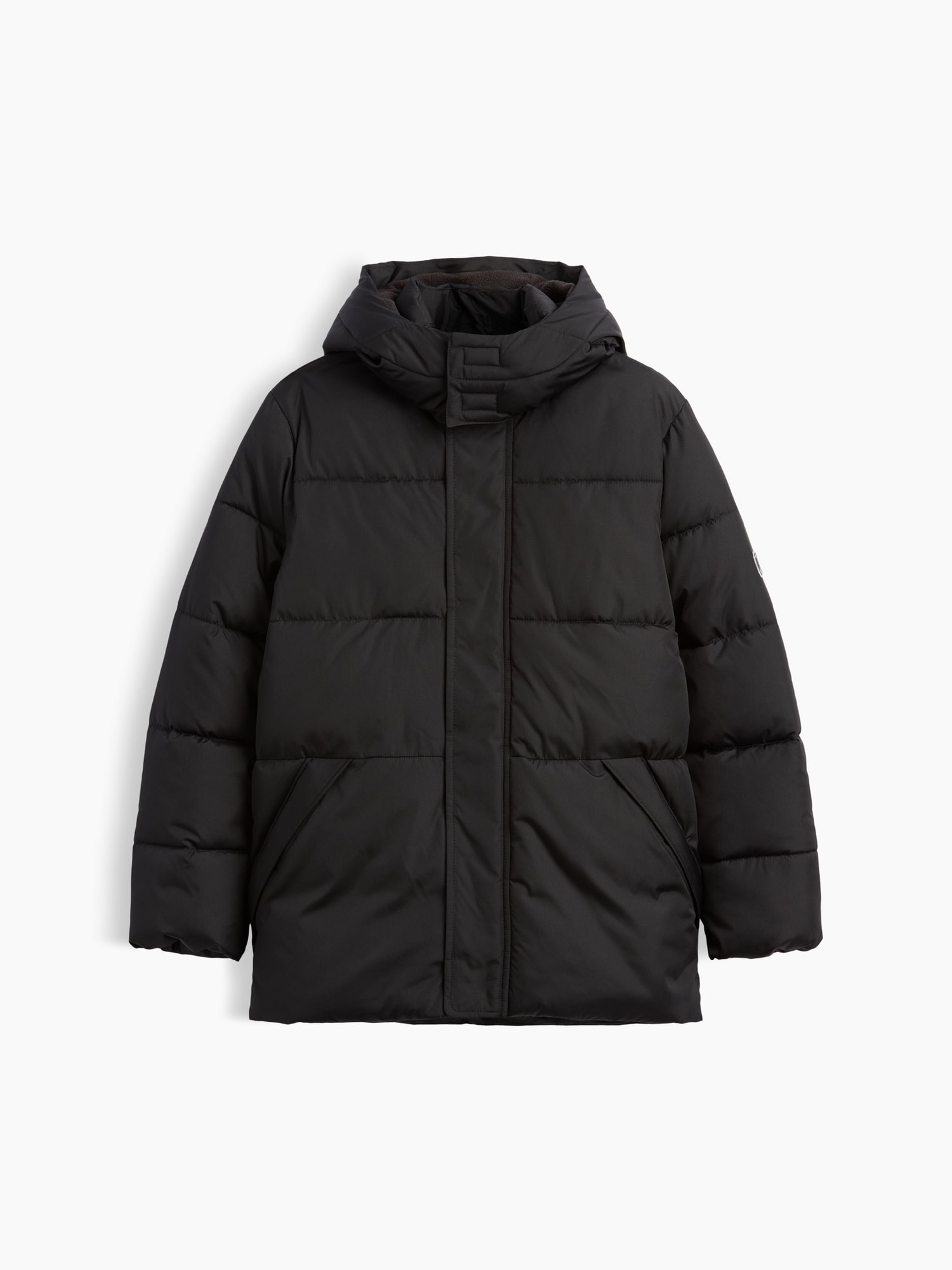 Dětská prošívaná parka s logem - 002
