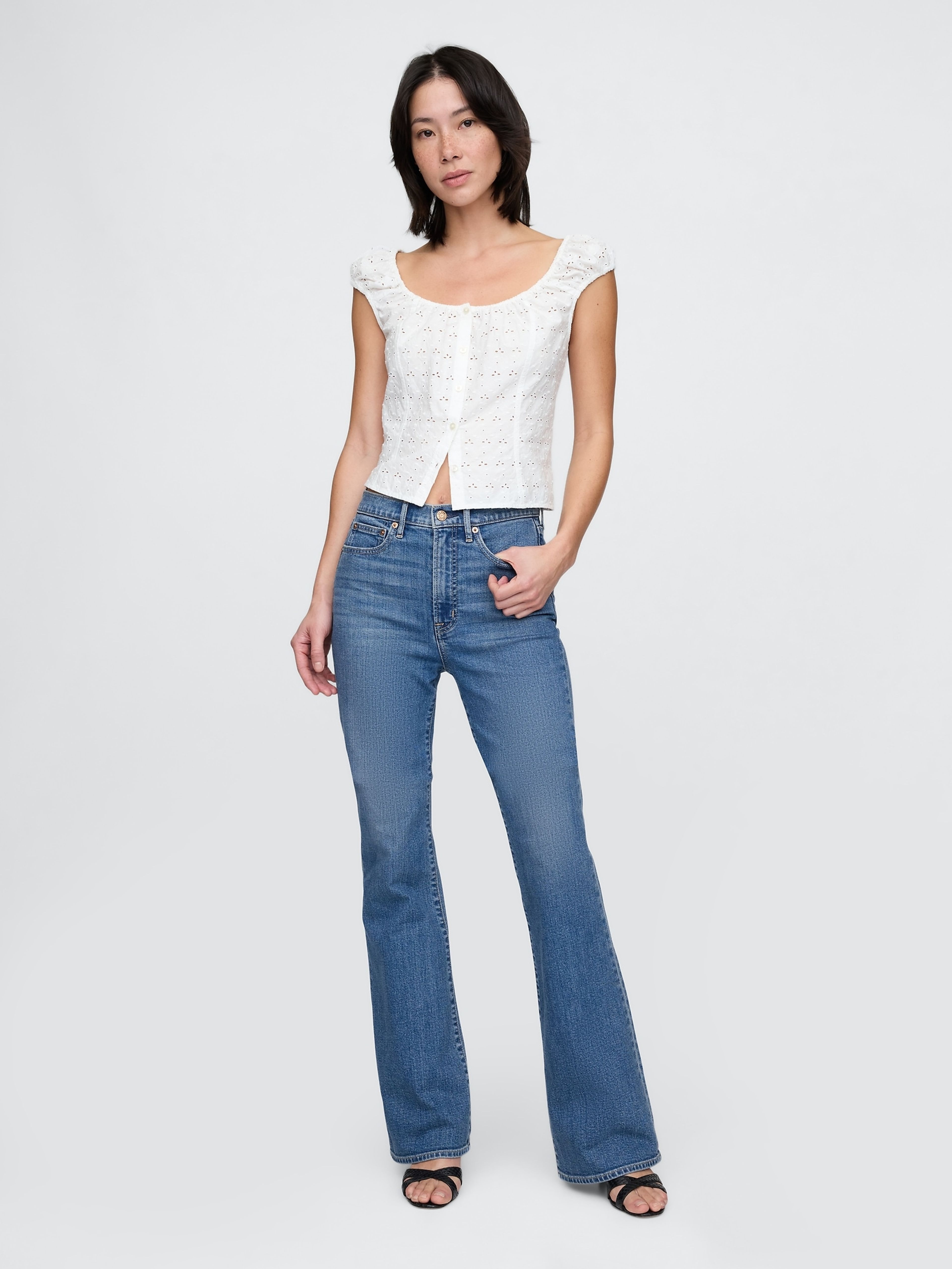 Damen-Jeans High Rise ’70s Flare