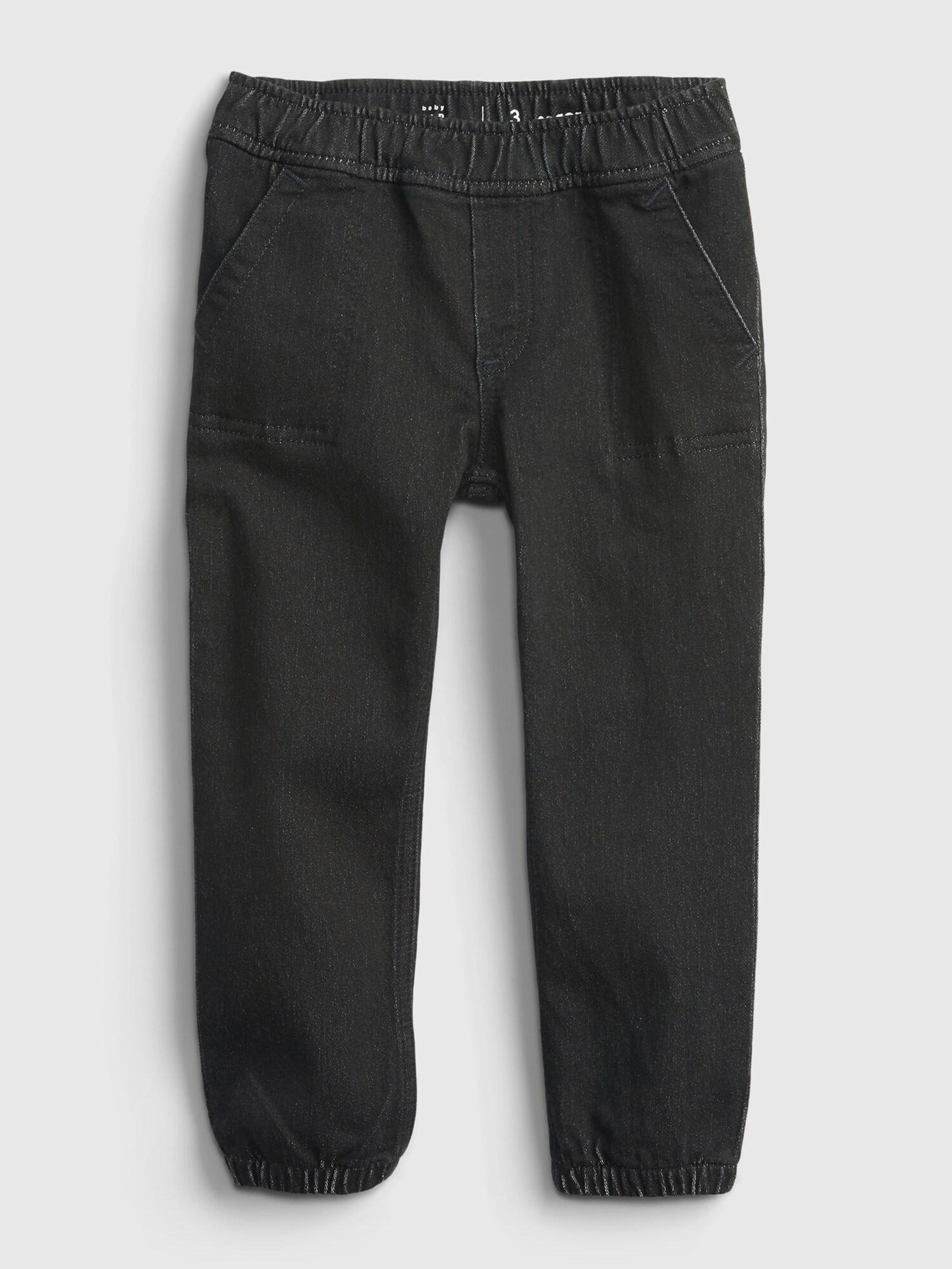 Baby jeansy black joggers
