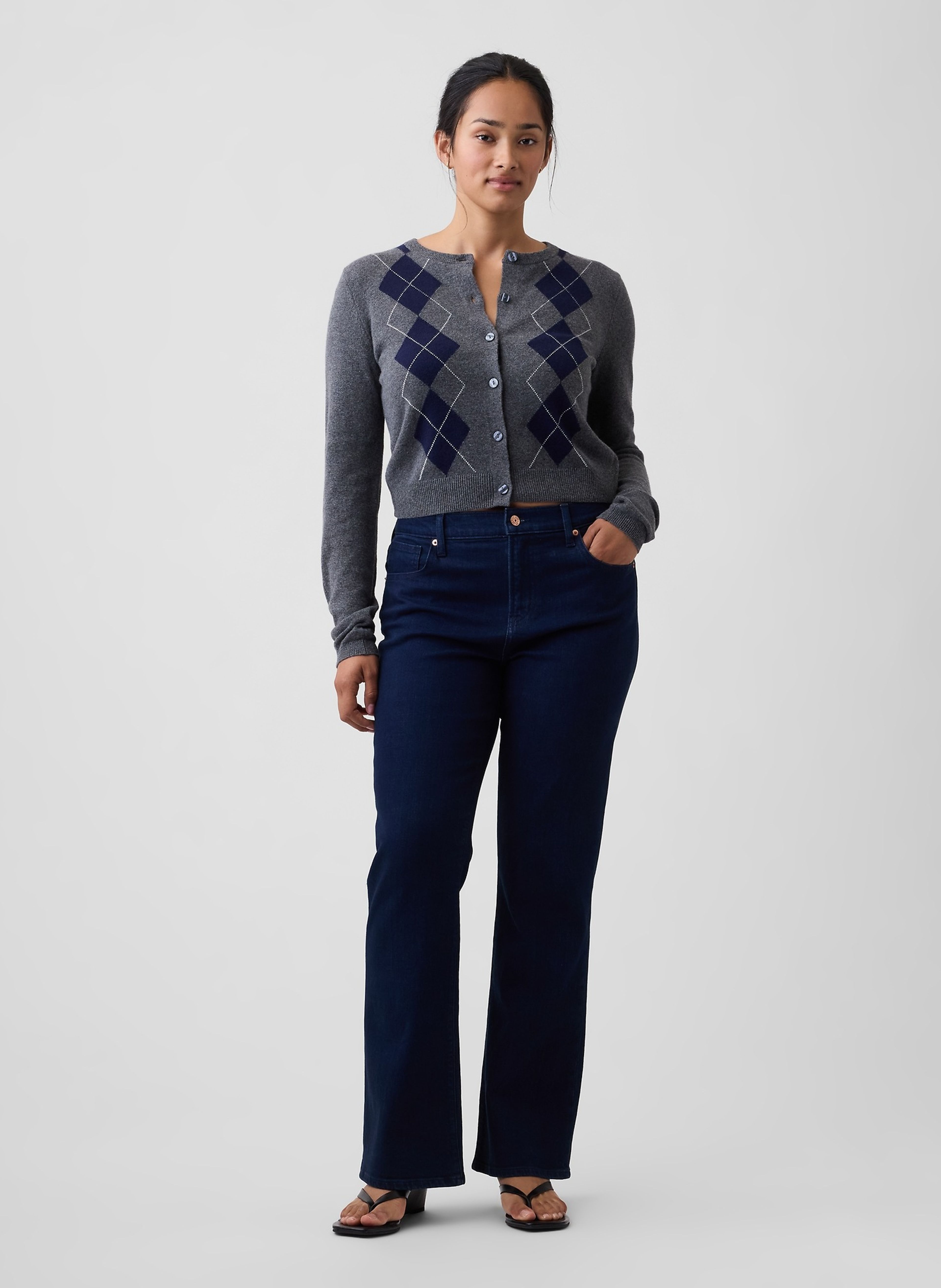 Mid Rise Bootcut Jeans - 005