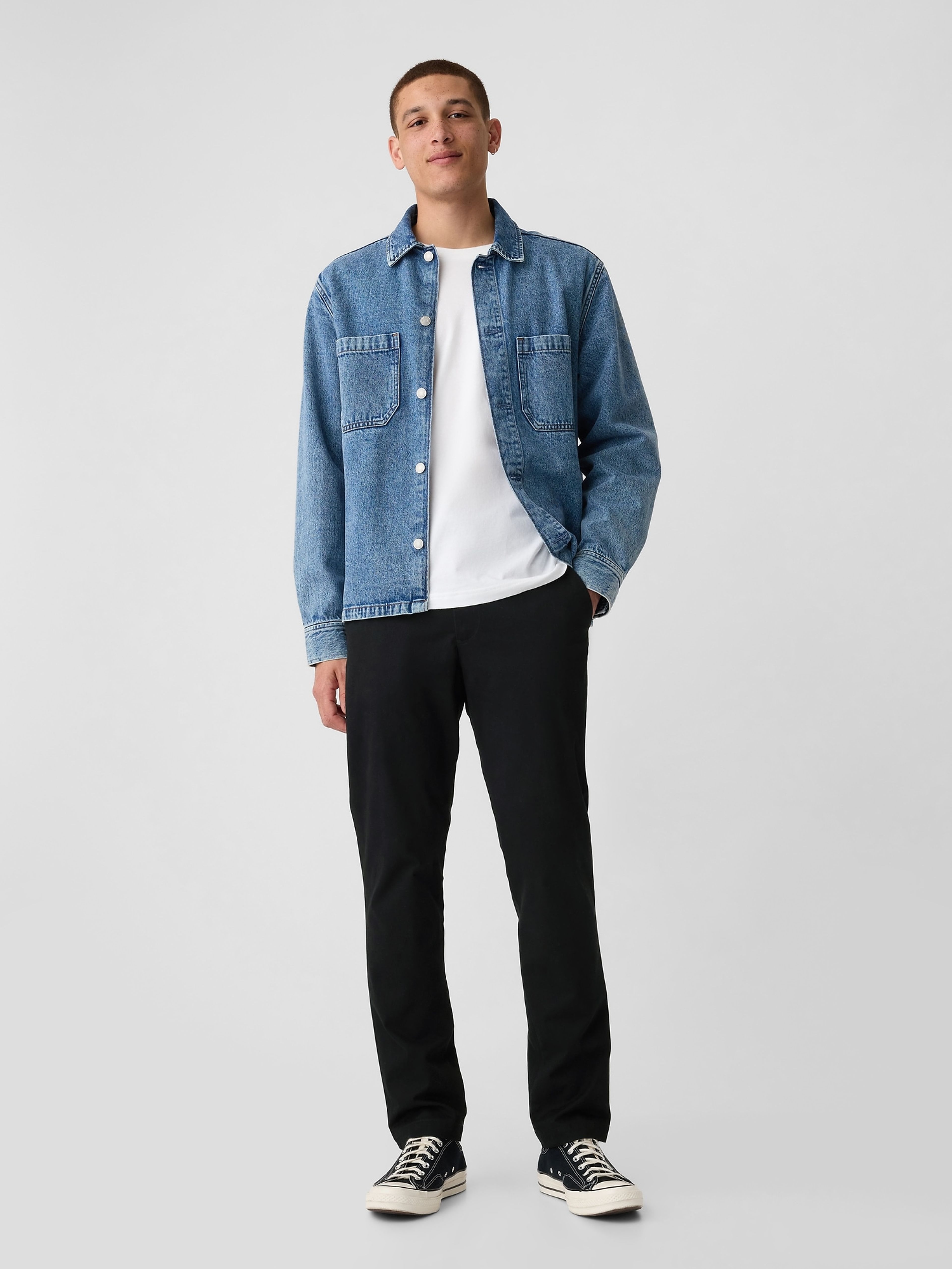 Hose modern khaki in slim fit GapFlex