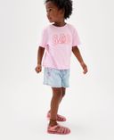 Baby T-shirt Brannan Bear z logo-Różowy - 004