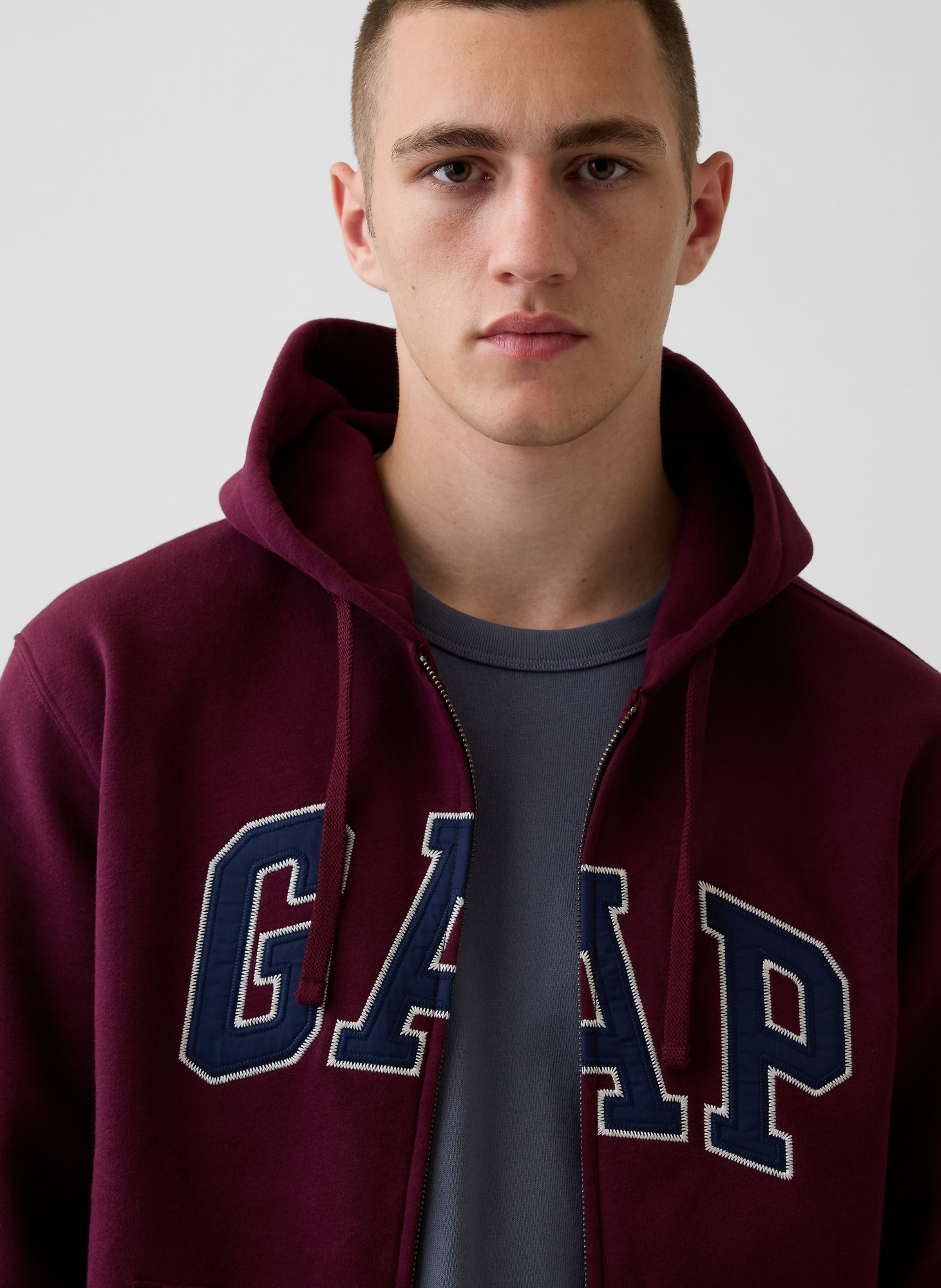 Sweat à capuche VintageSoft unisex avec logo - 004