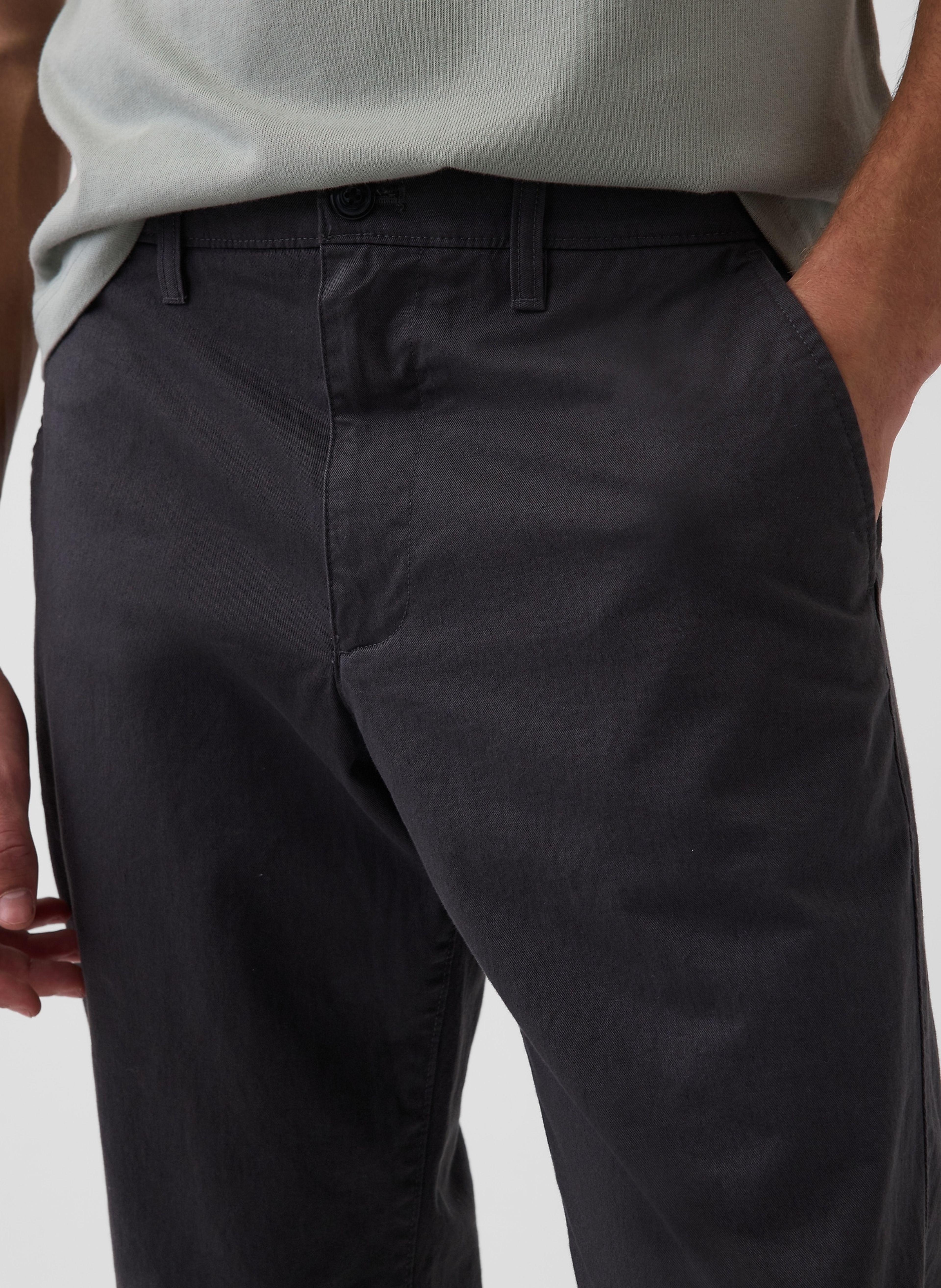 Straight khaki broek - 006