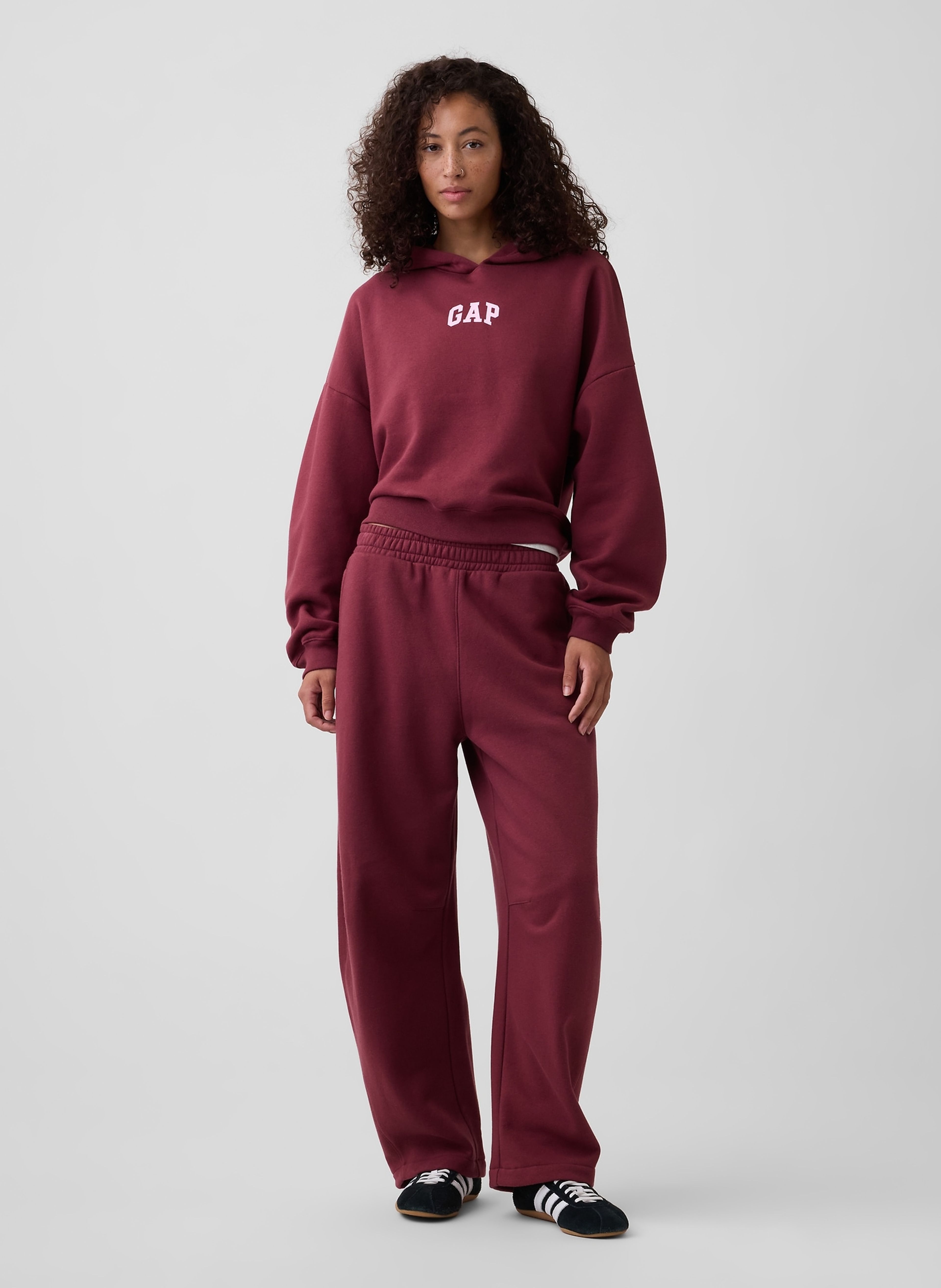 Sudadera crop con logo - 003