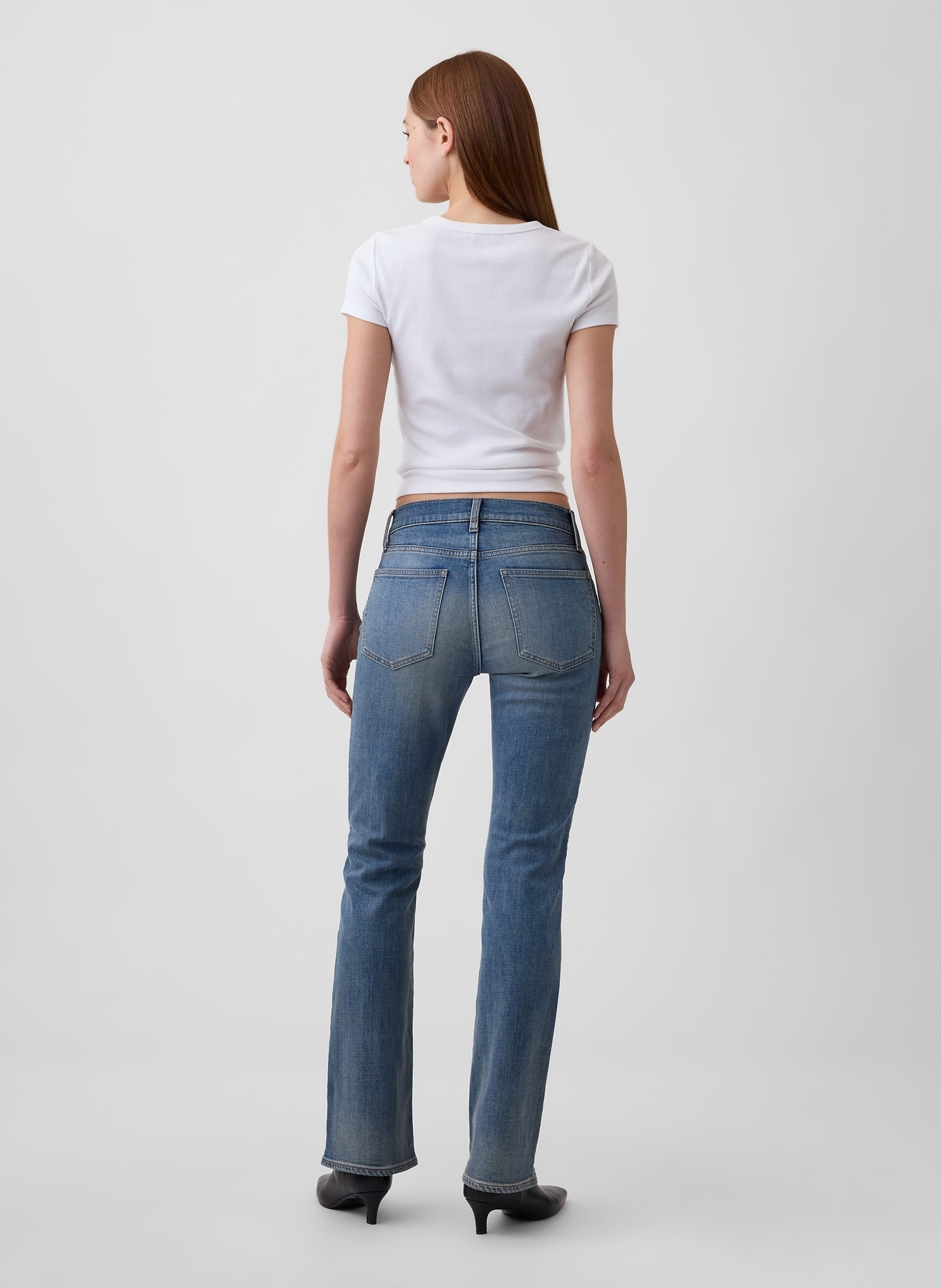 Mid Rise Boot Jeans - 004