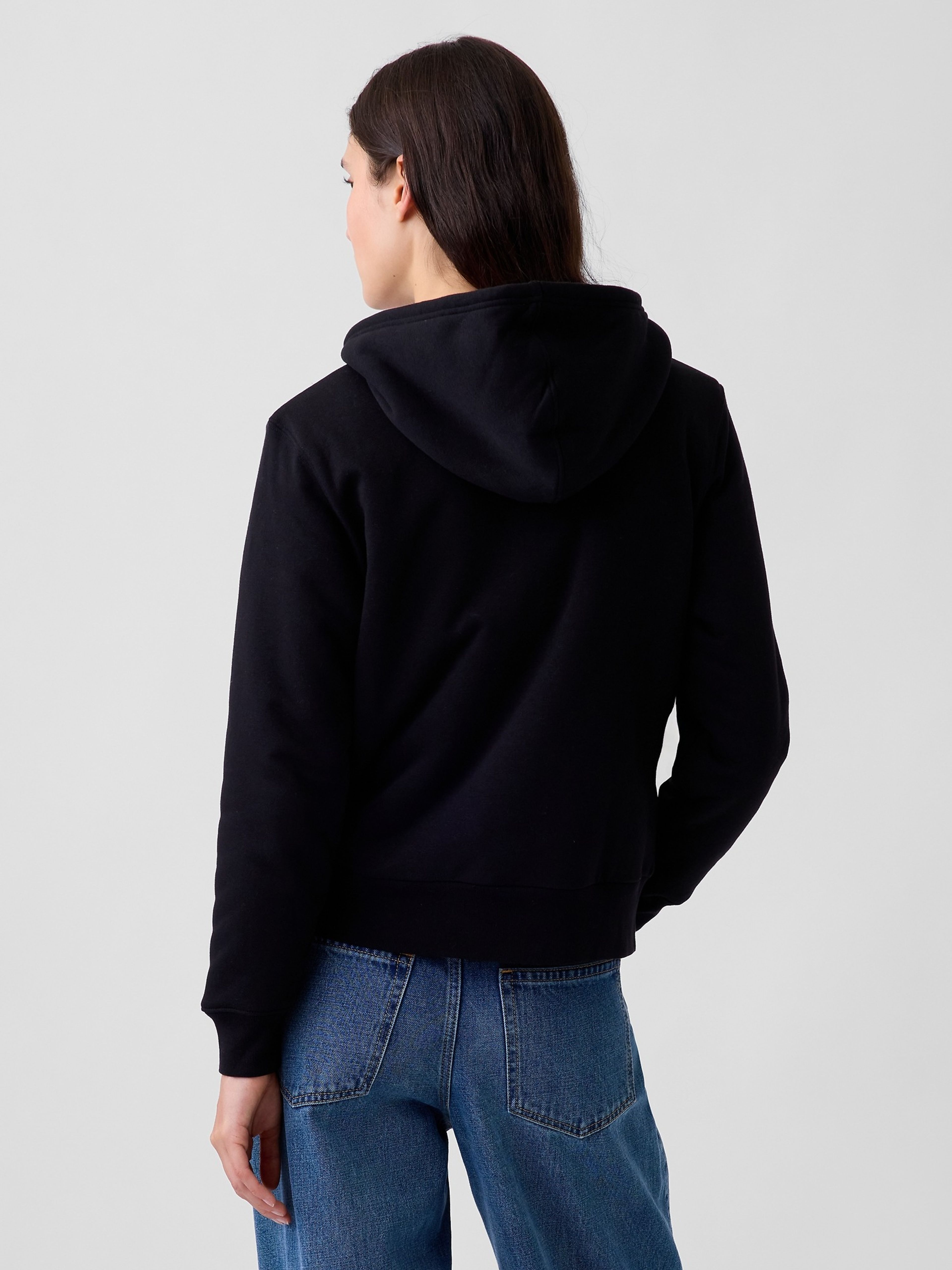 Zateplená sherpa mikina s logem - 003