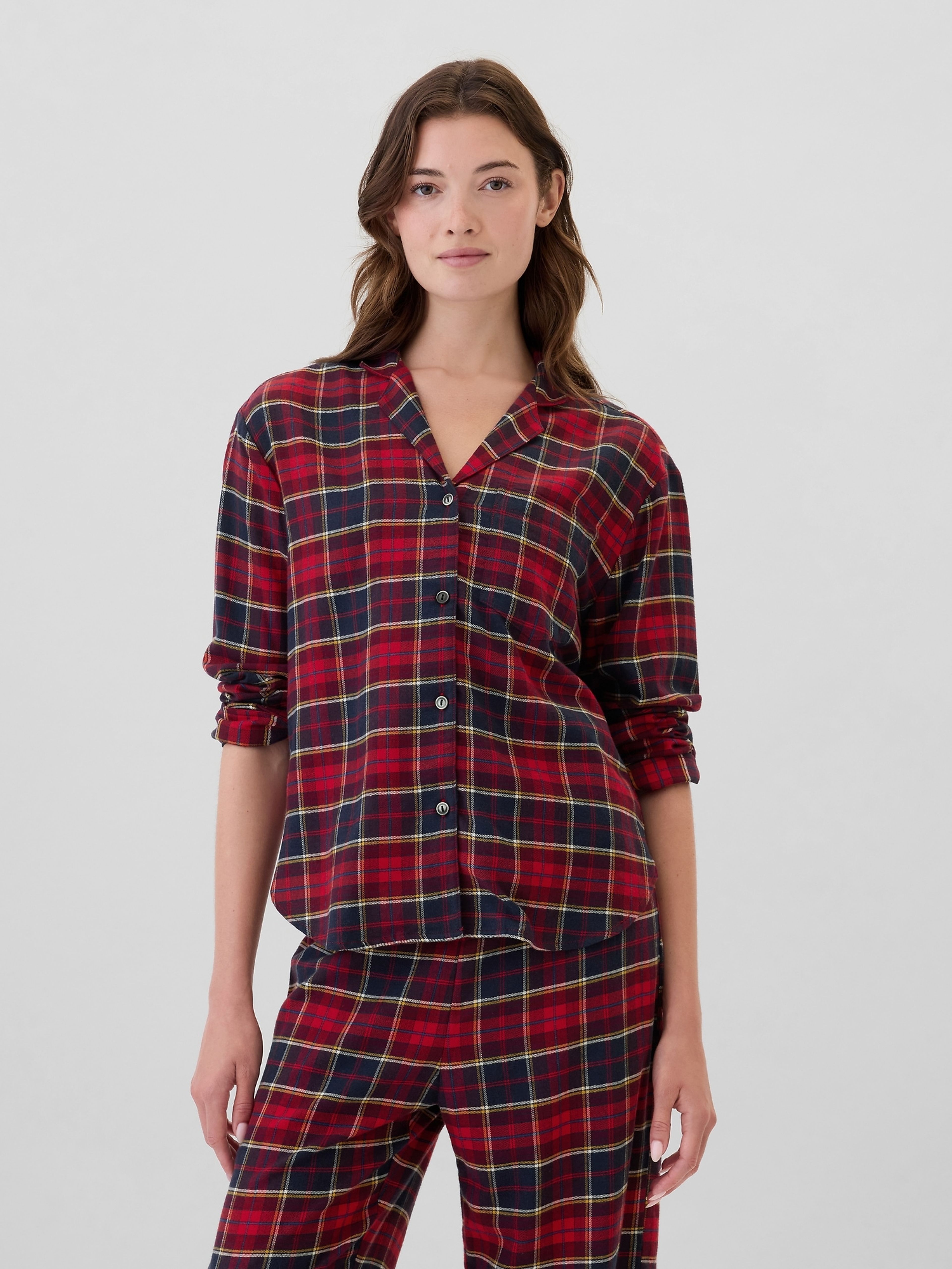 Flanell-Pyjamahemd