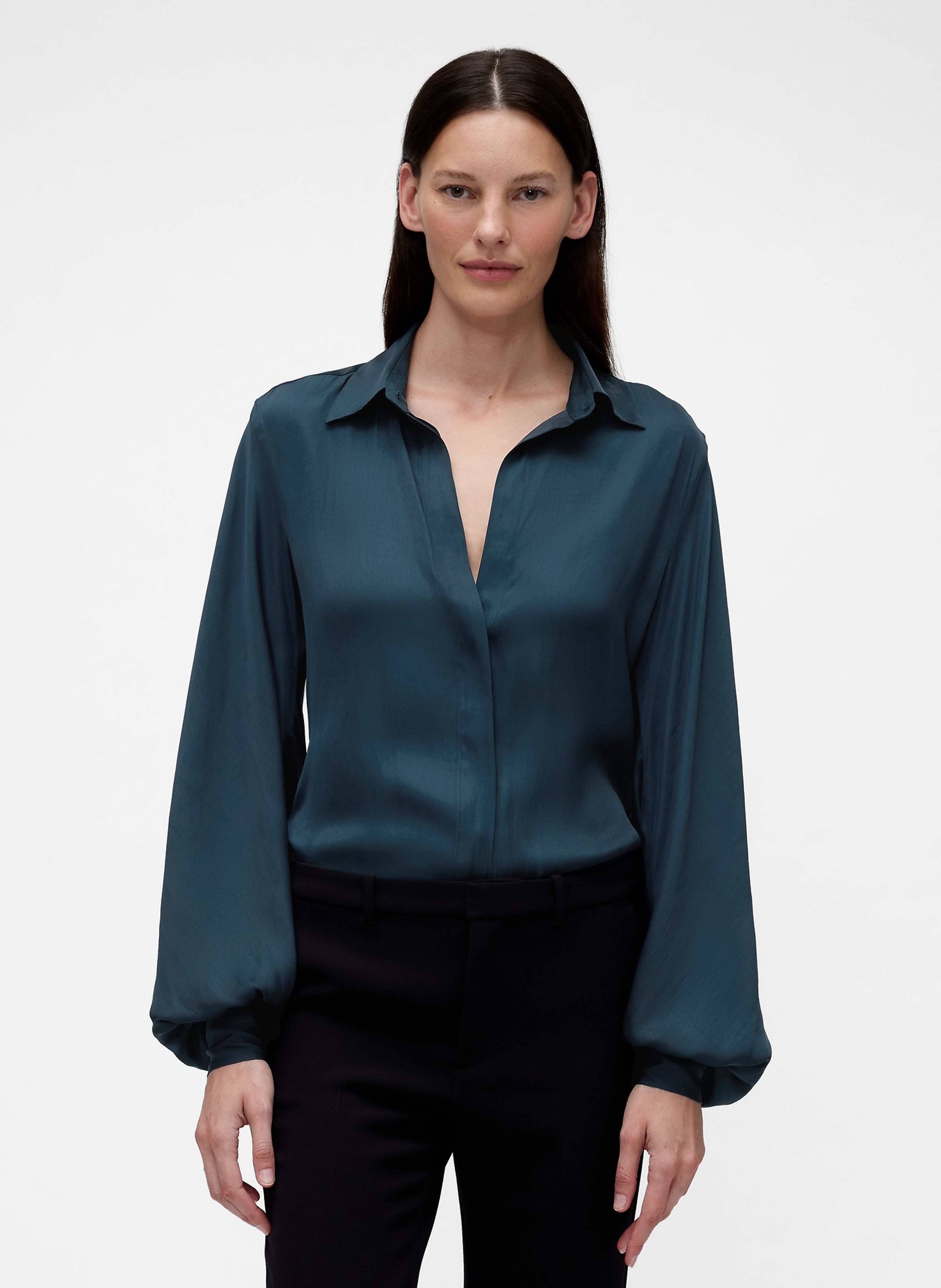 Saténová košeľa GapStudio od Zac Posen - 002