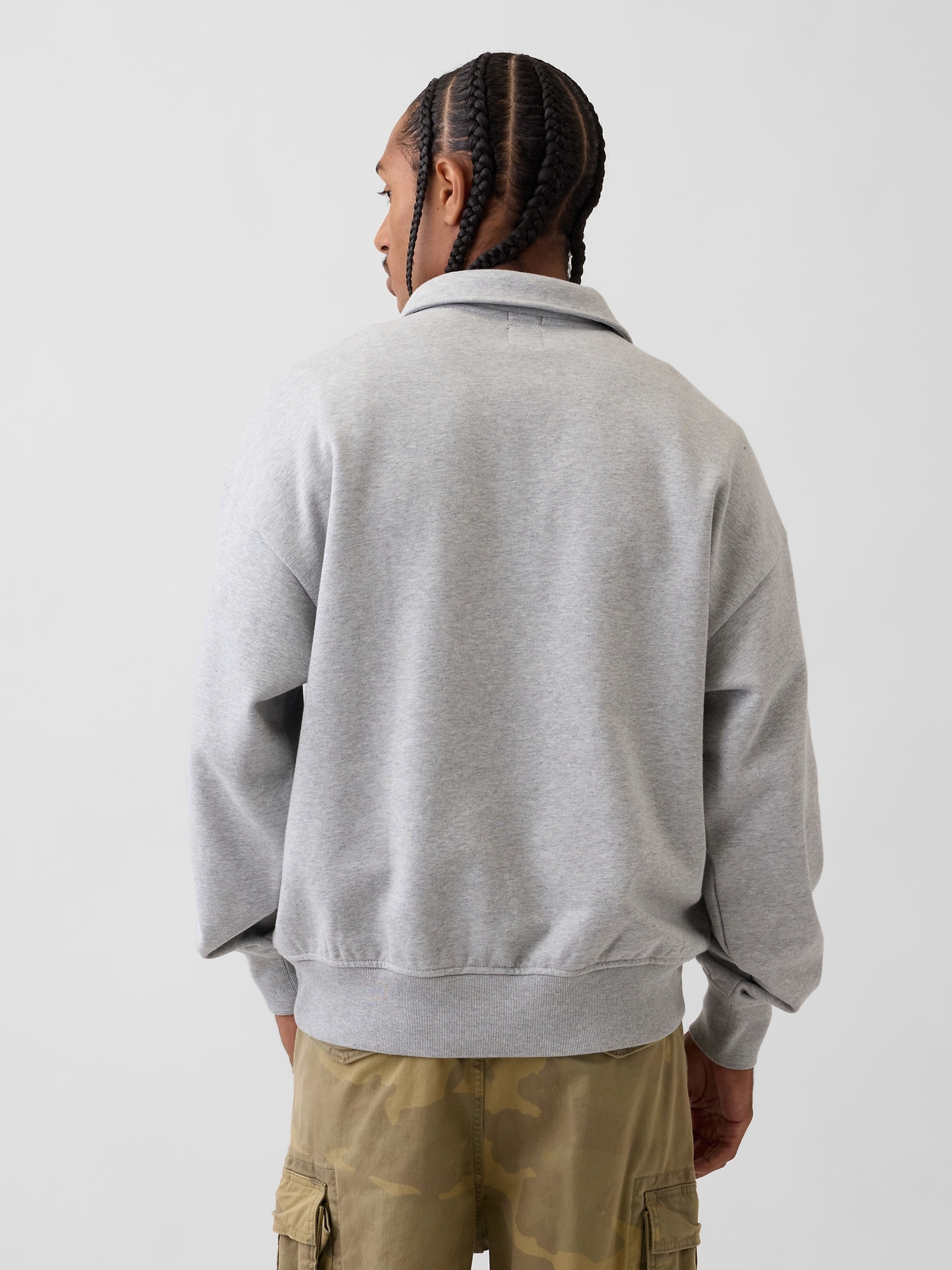 Oversize mikina Heavyweight s logem - 003
