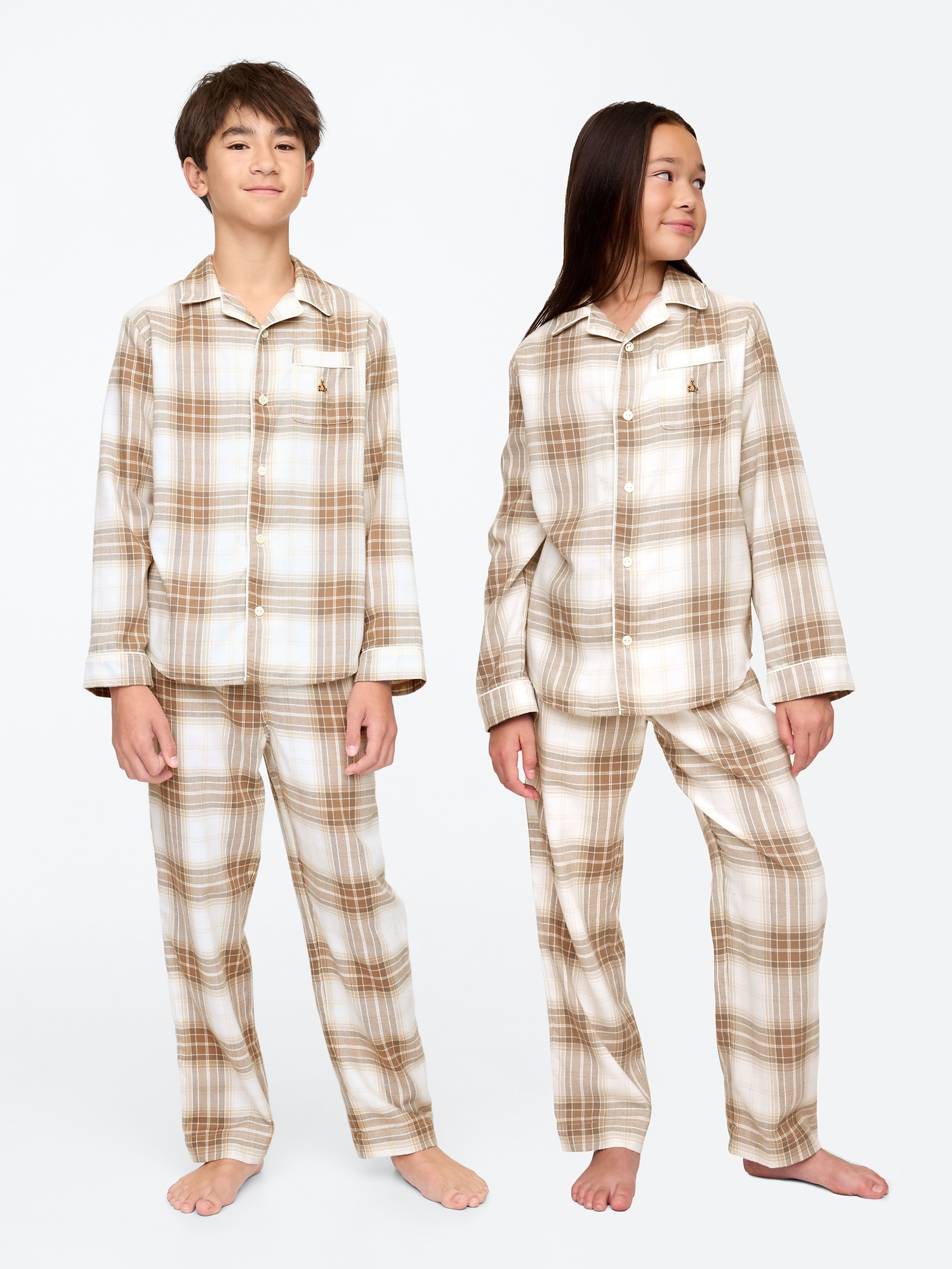 Unisex Baby Flanell-Pyjama-Set