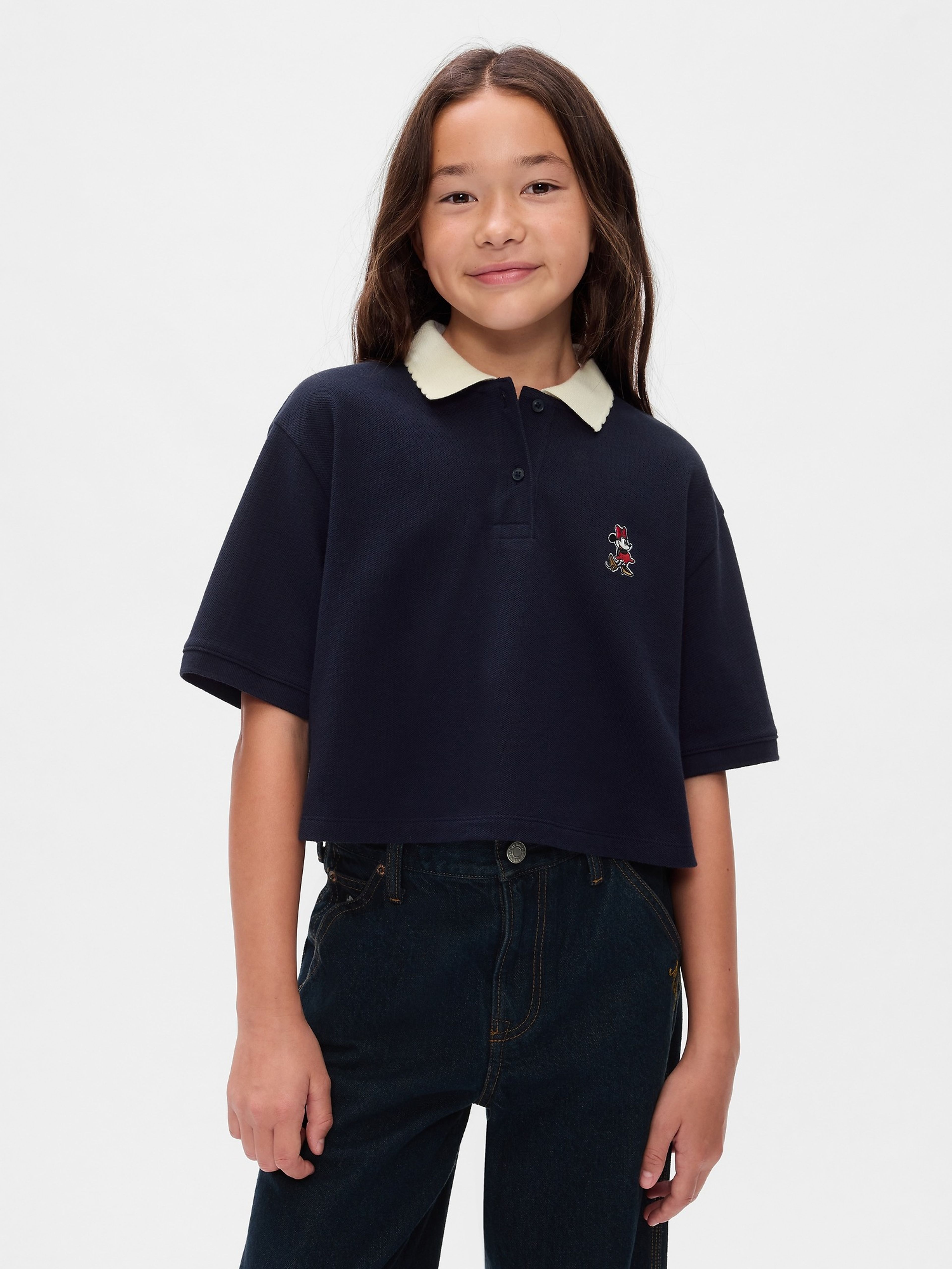 Dziecięce crop polo Gap × Disney