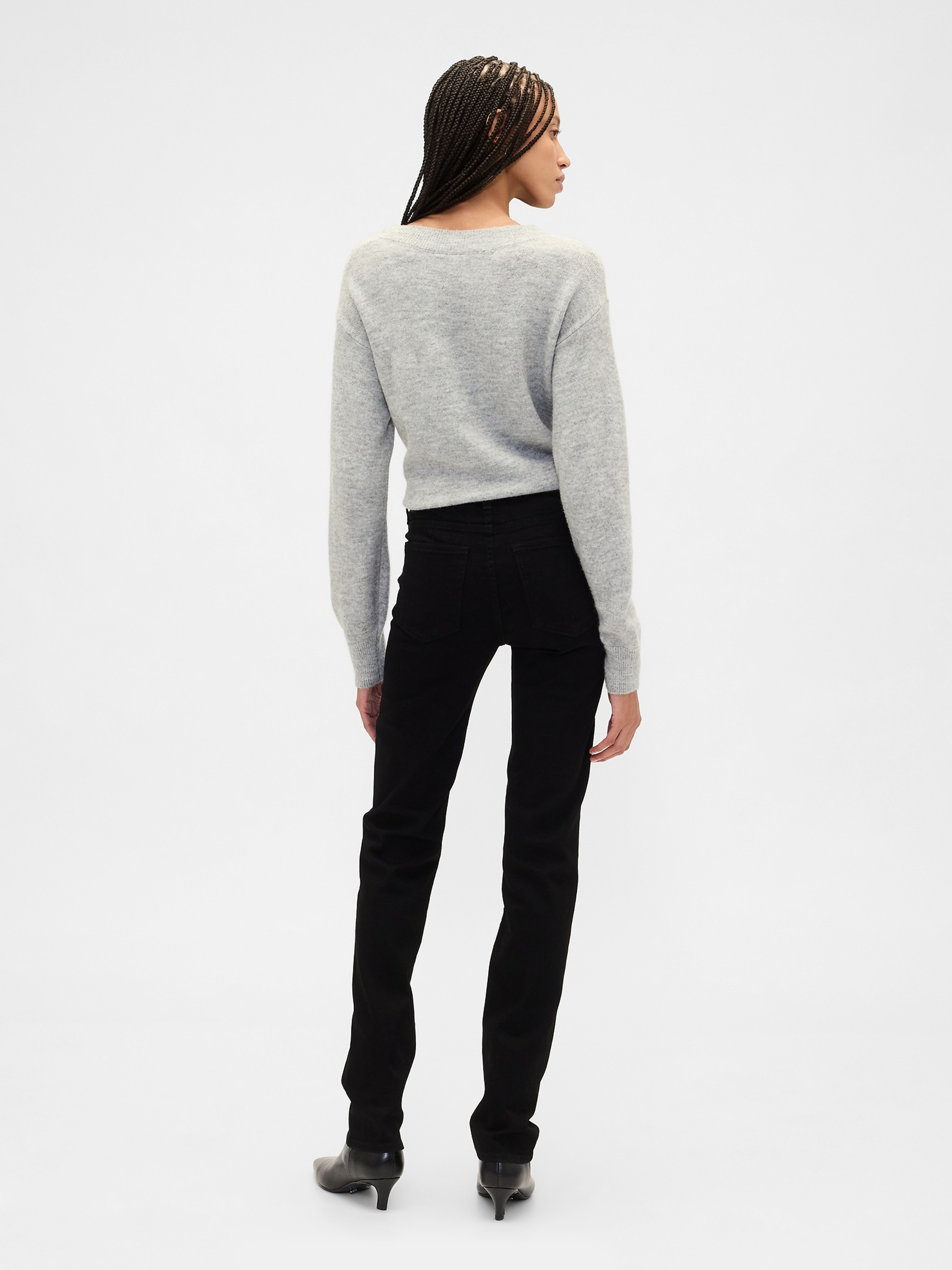 Jeansy Mid Rise Classic Straight - 004