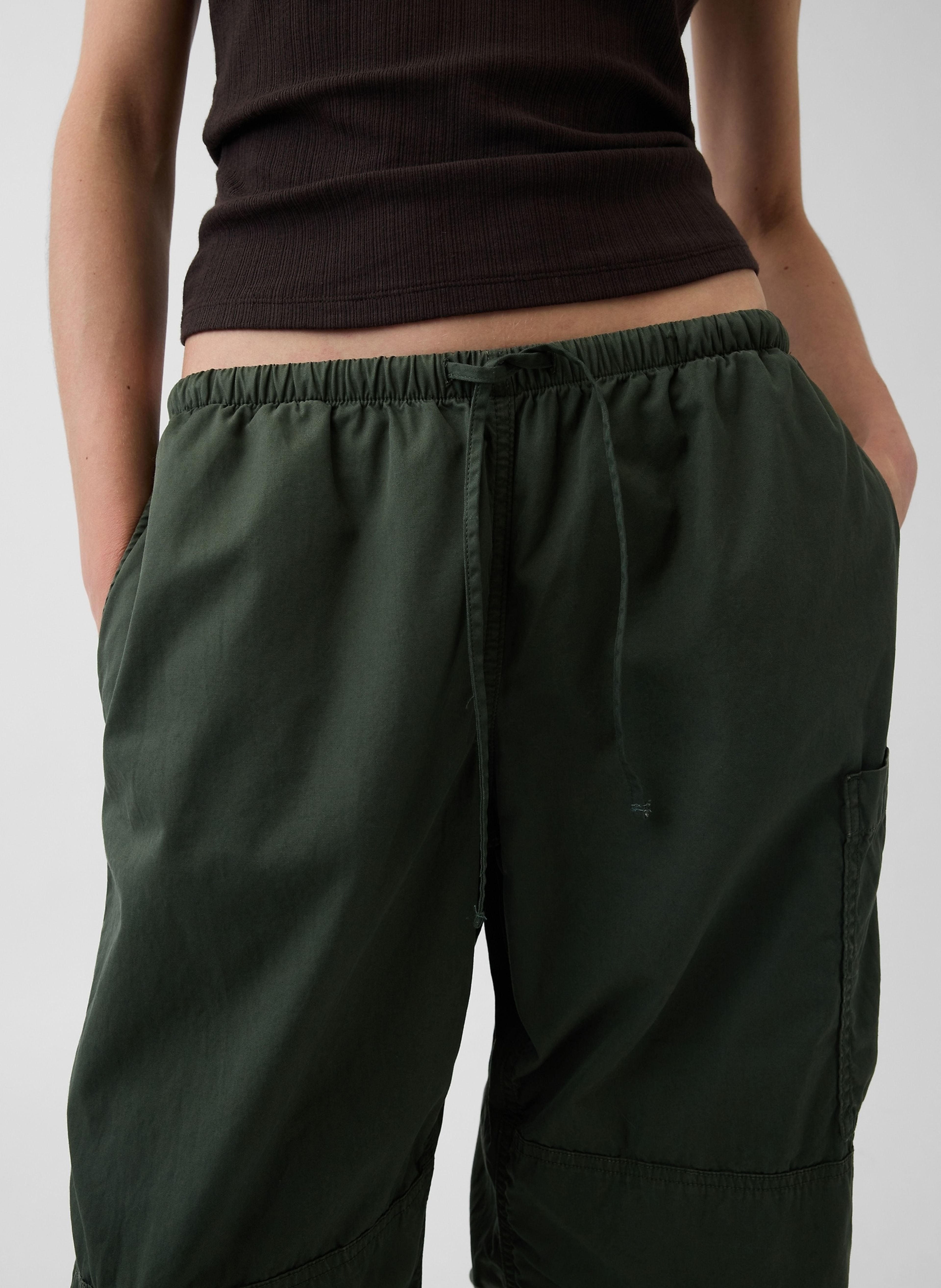 Nohavice Mid Rise Twill Barrel - 005