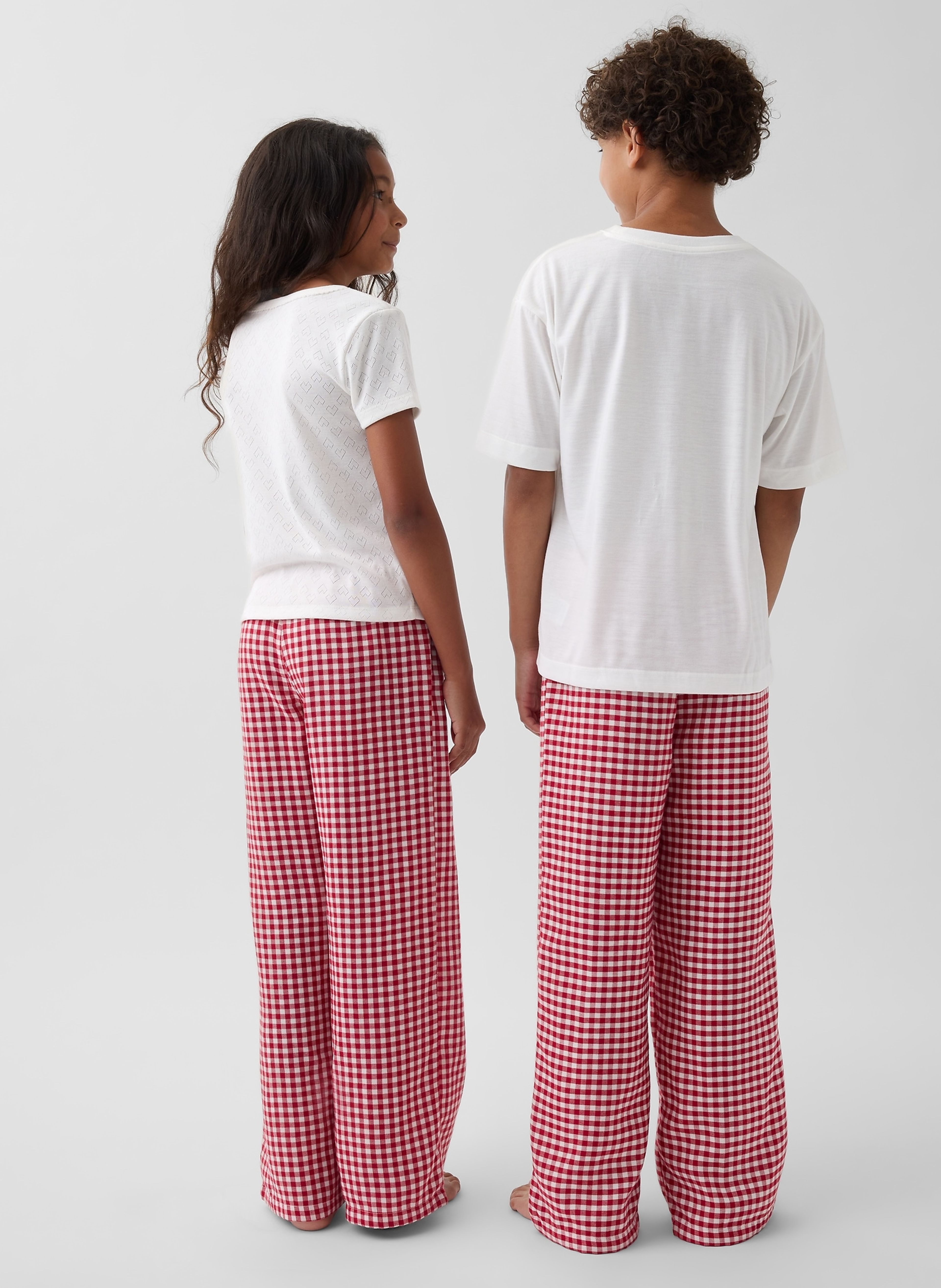 Dziecięce flanelowe spodnie piżamowe unisex - 002
