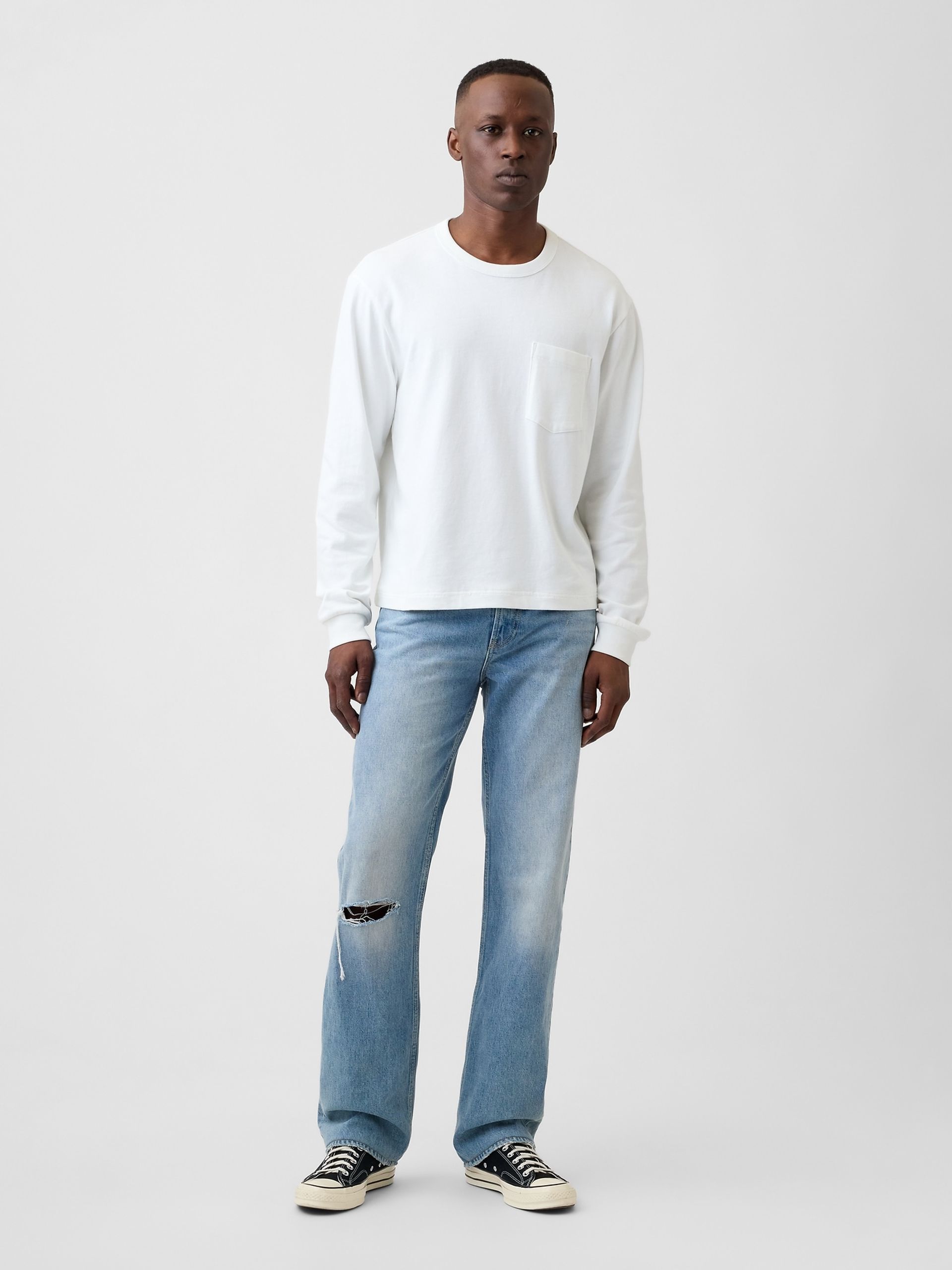 Relaxed Straight Jeans - 001
