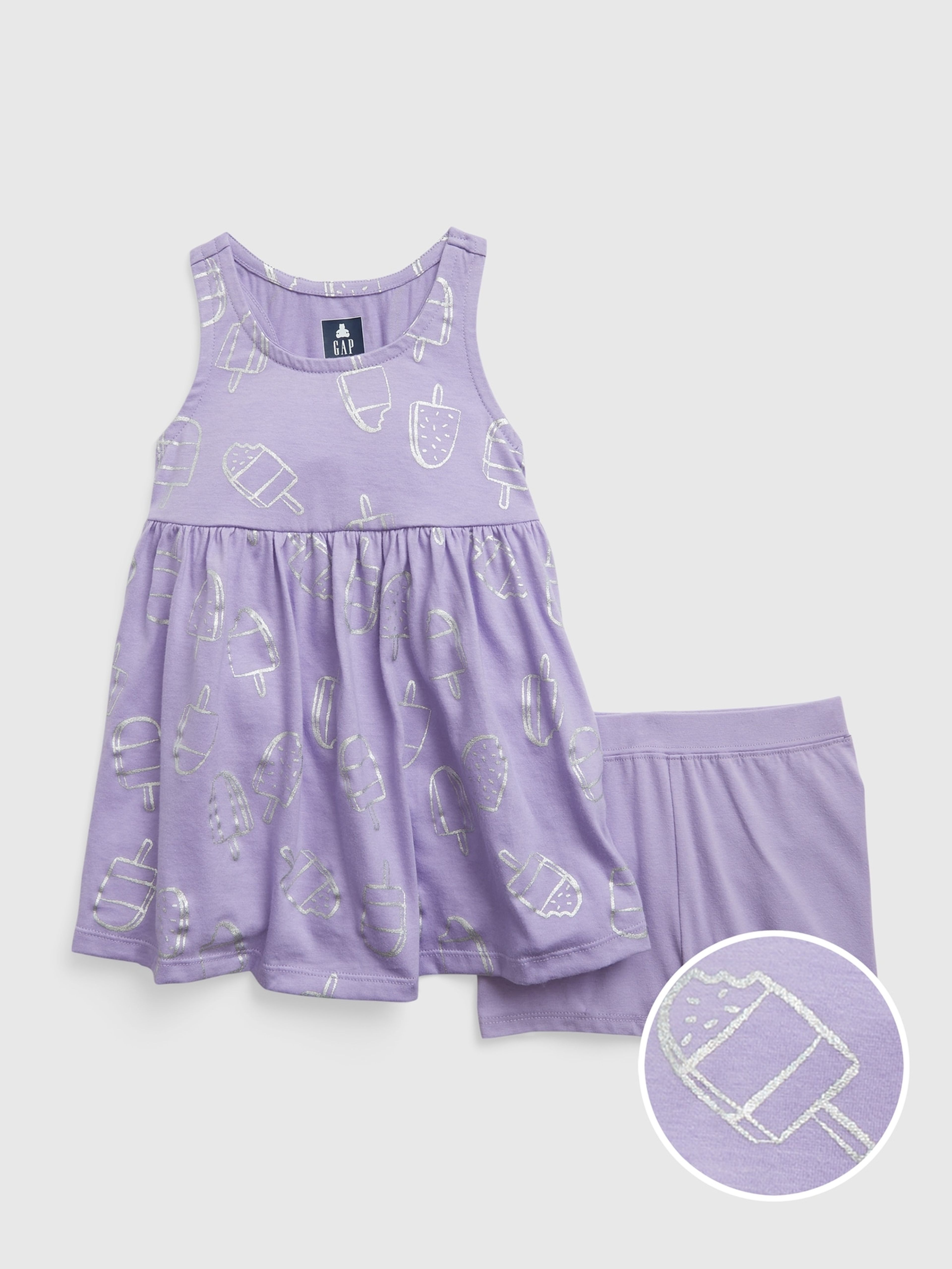 Kinderkleid mit Shorts