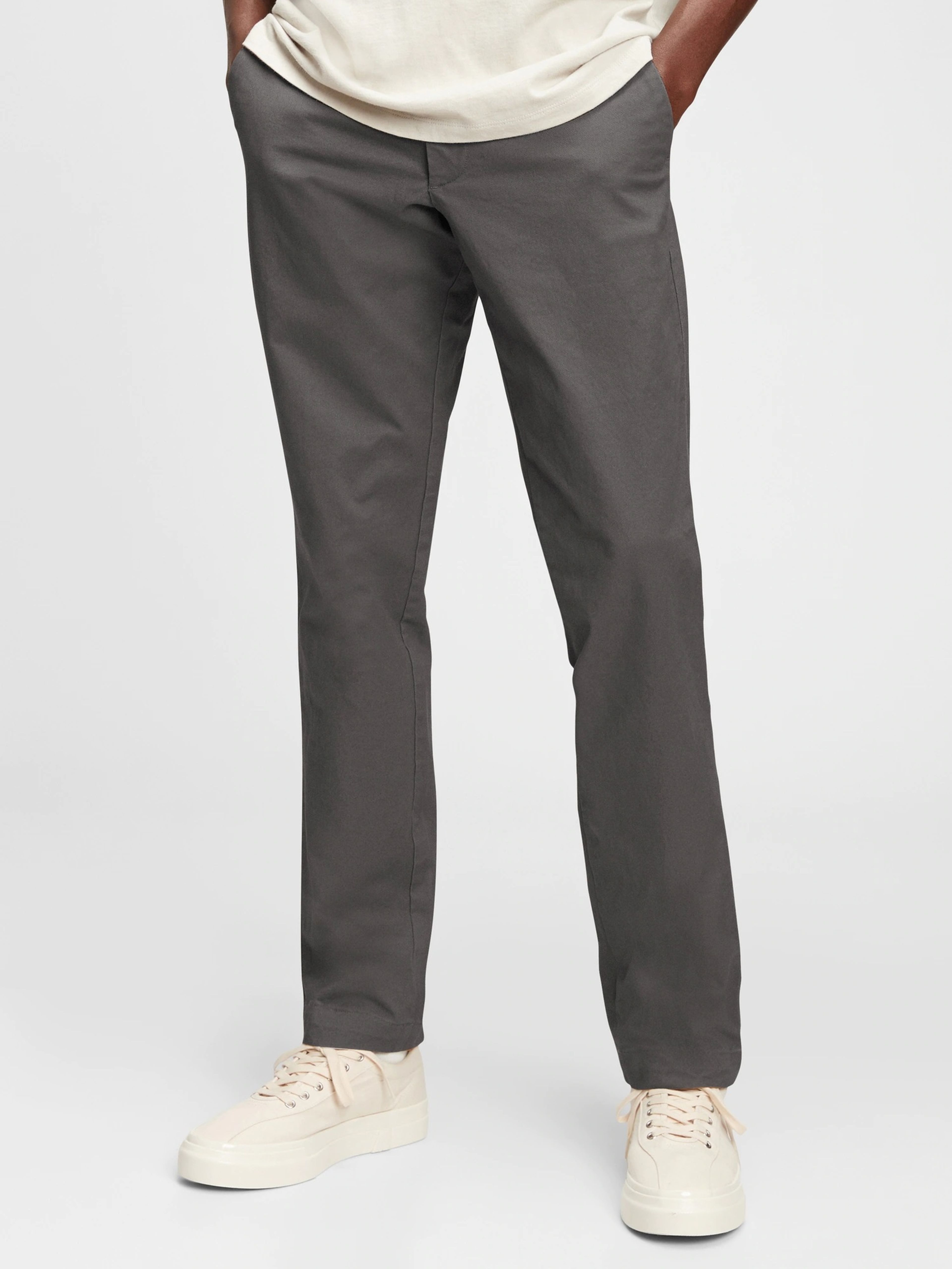 Hose modern khaki in slim fit GapFlex