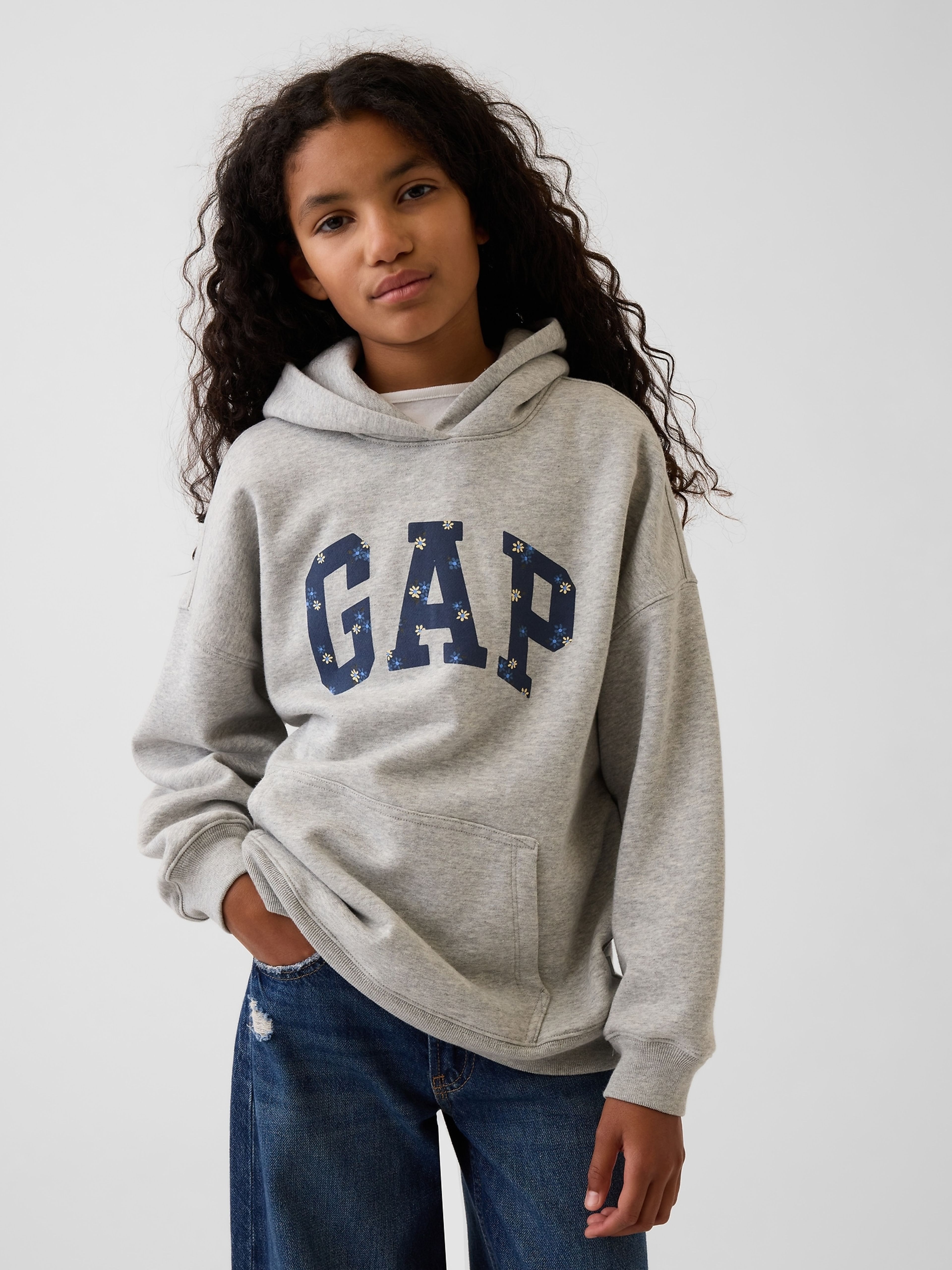 Dziecięca bluza oversize VintageSoft z logo - 001