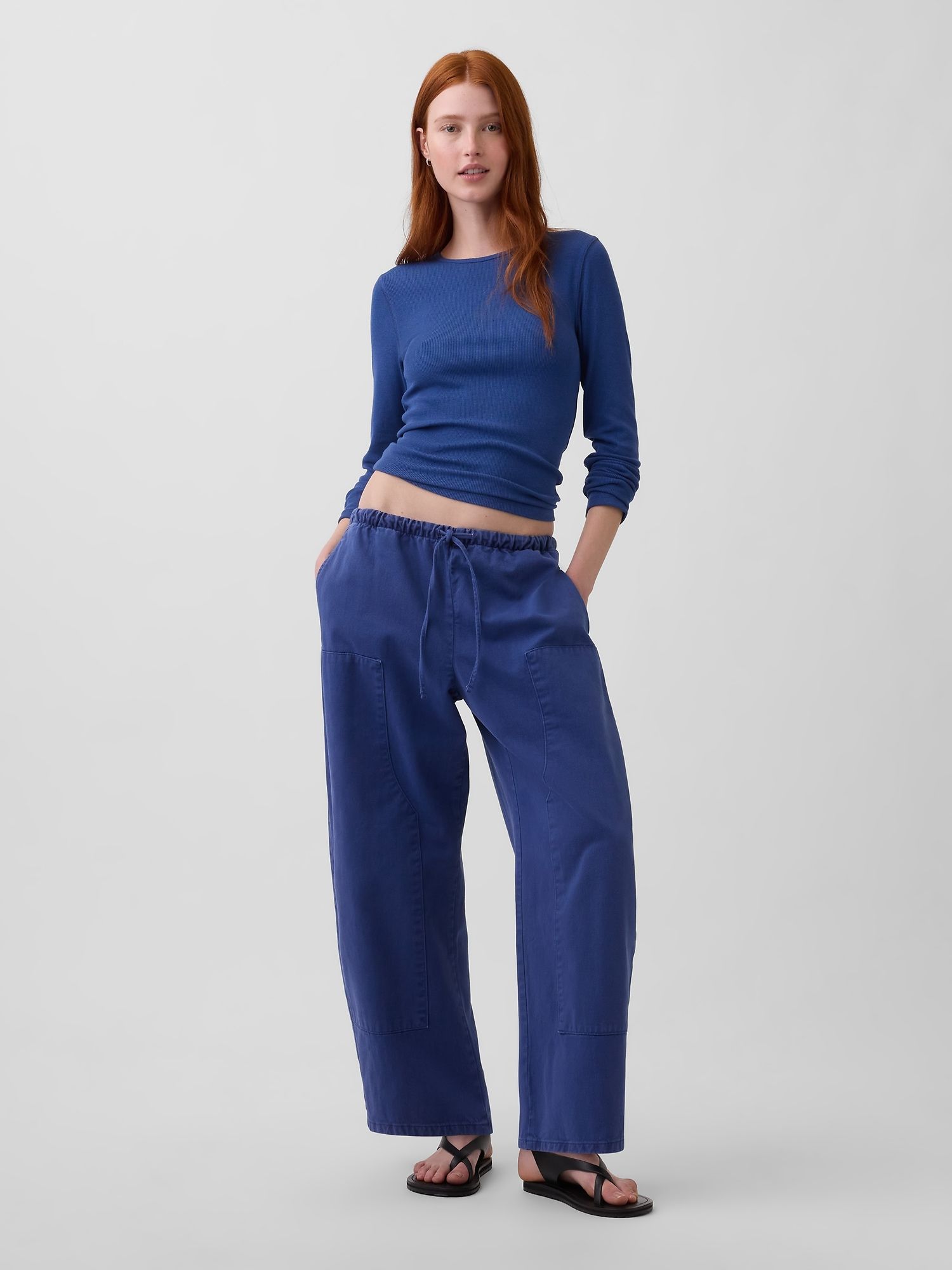 Pantaloni Double-Knee Barrel | GAP.ro
