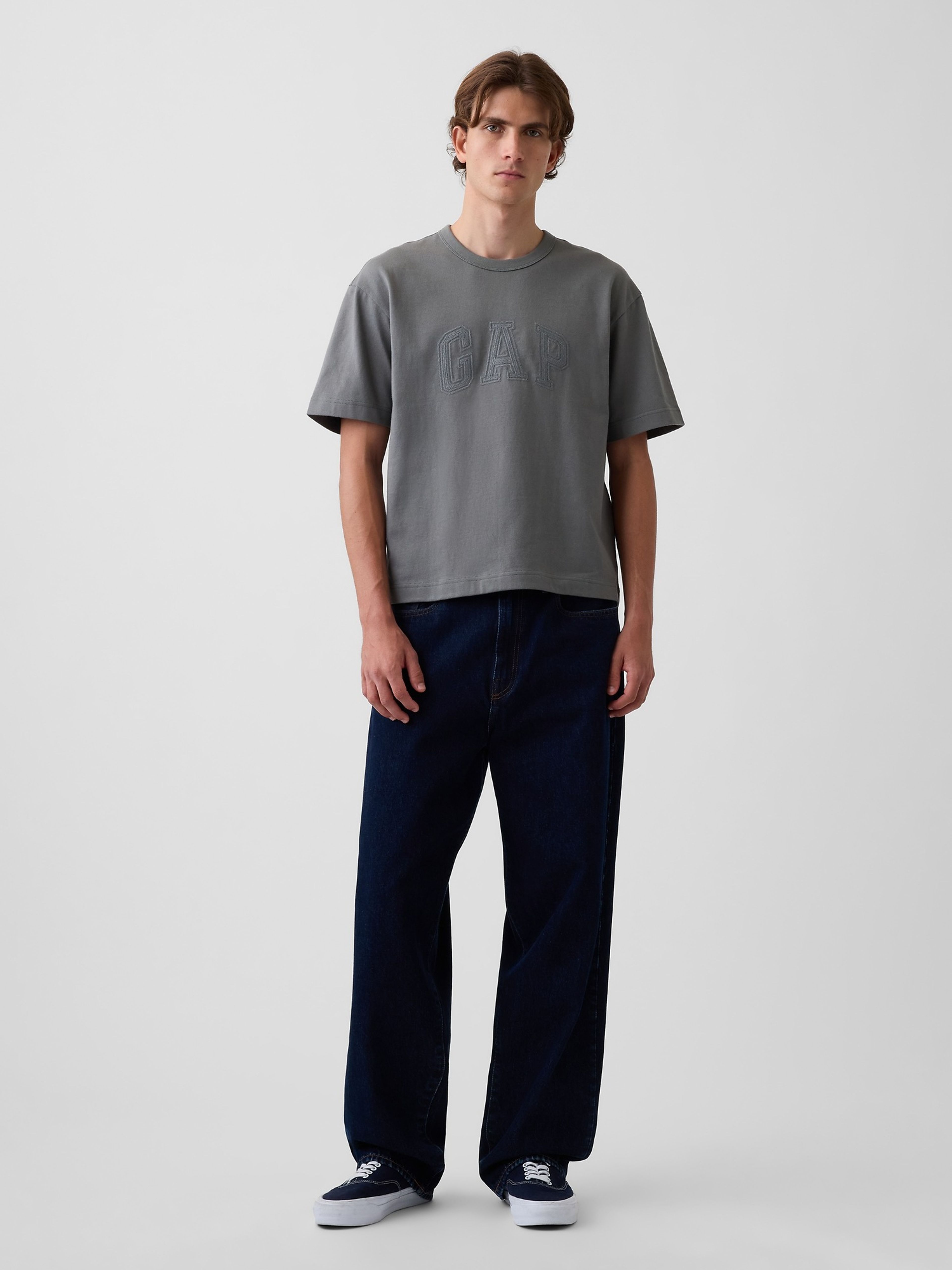 Crop T-shirt Heavyweight z logo - 002