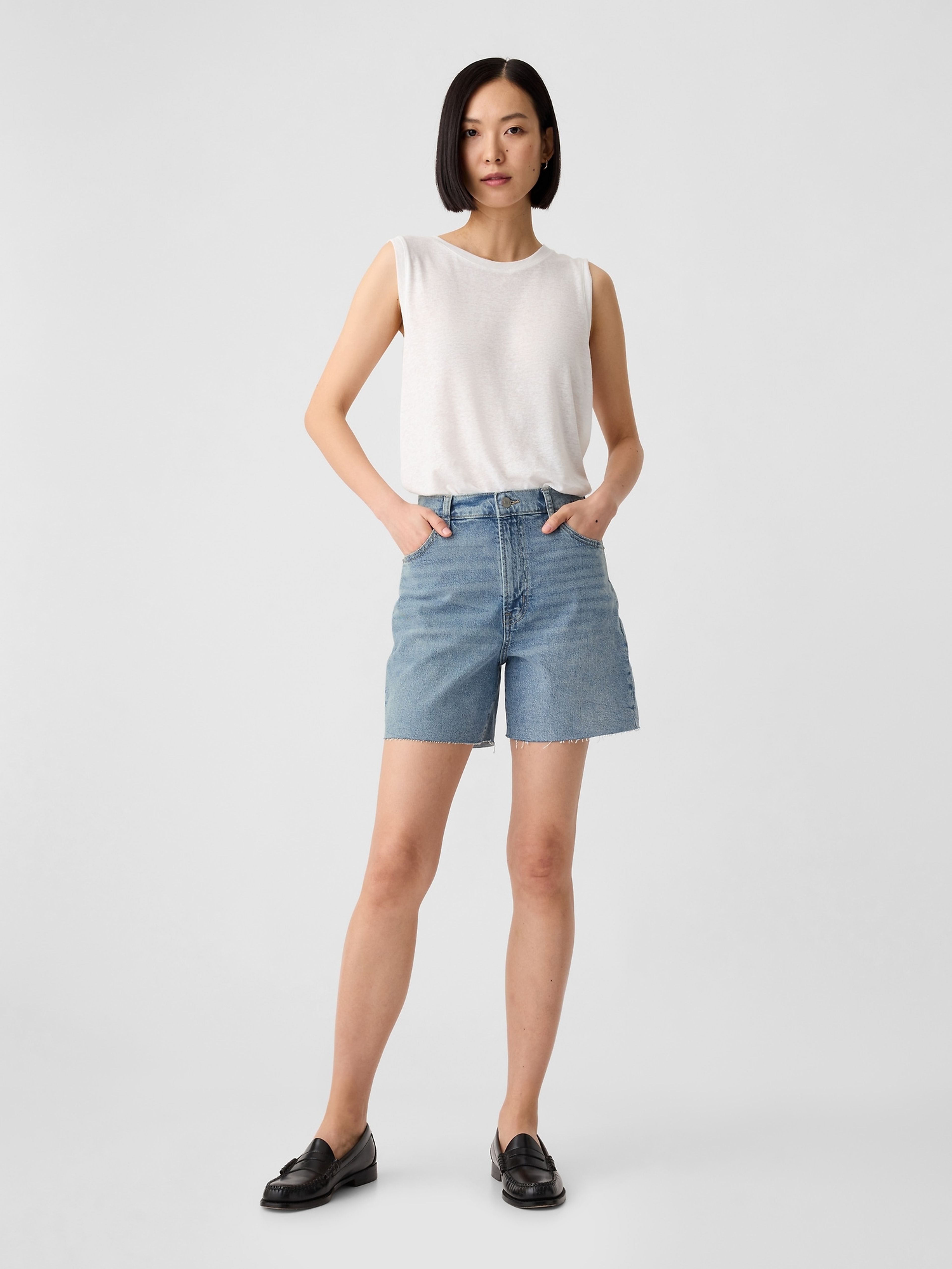 Denim Shorts Midi