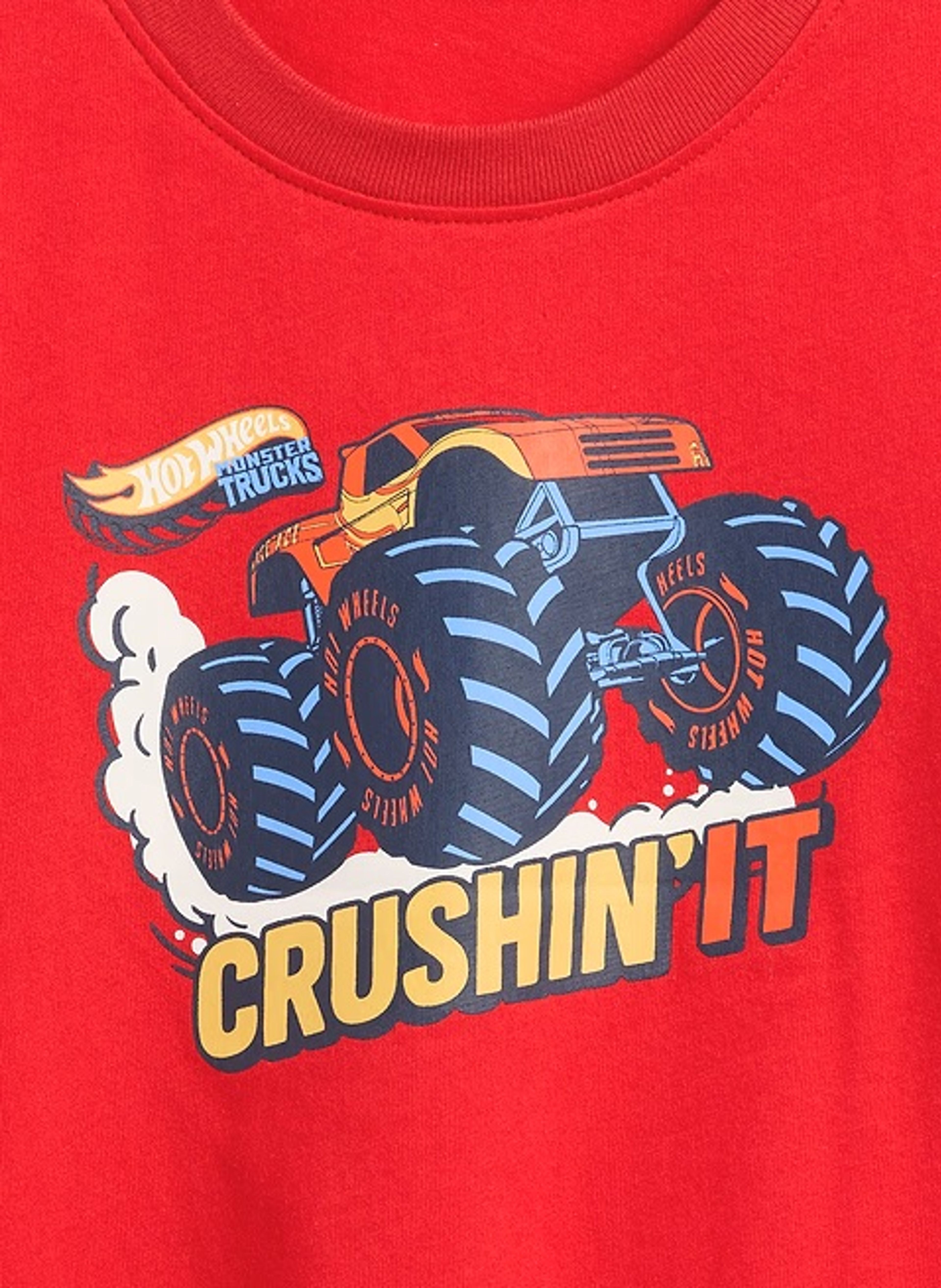 Dziecięcy T-shirt Gap & Hot Wheels z nadrukiem - 002